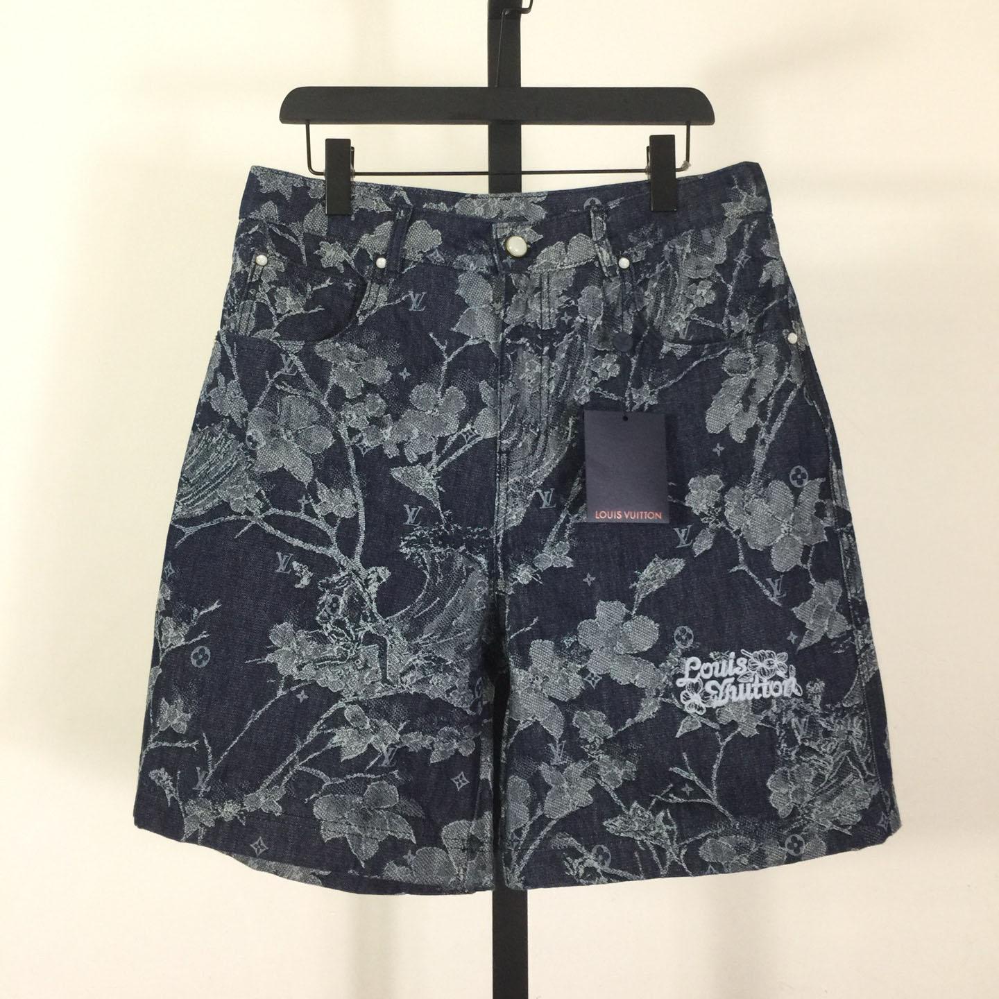 Louis Vuitton Jacquard Denim Shorts  1AHXHP - EUR FASHION