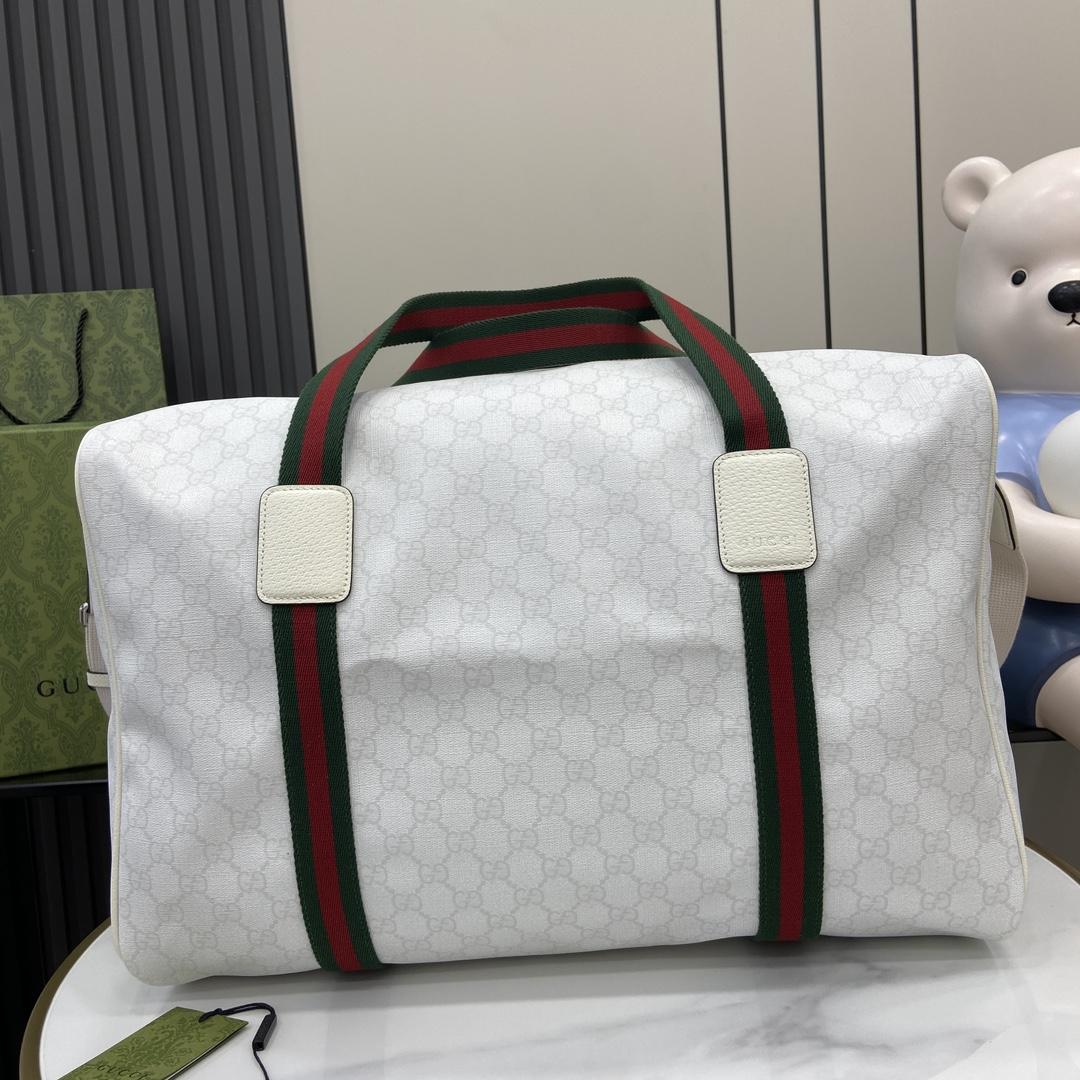 Gucci Medium Duffle Bag With Web - EUR FASHION
