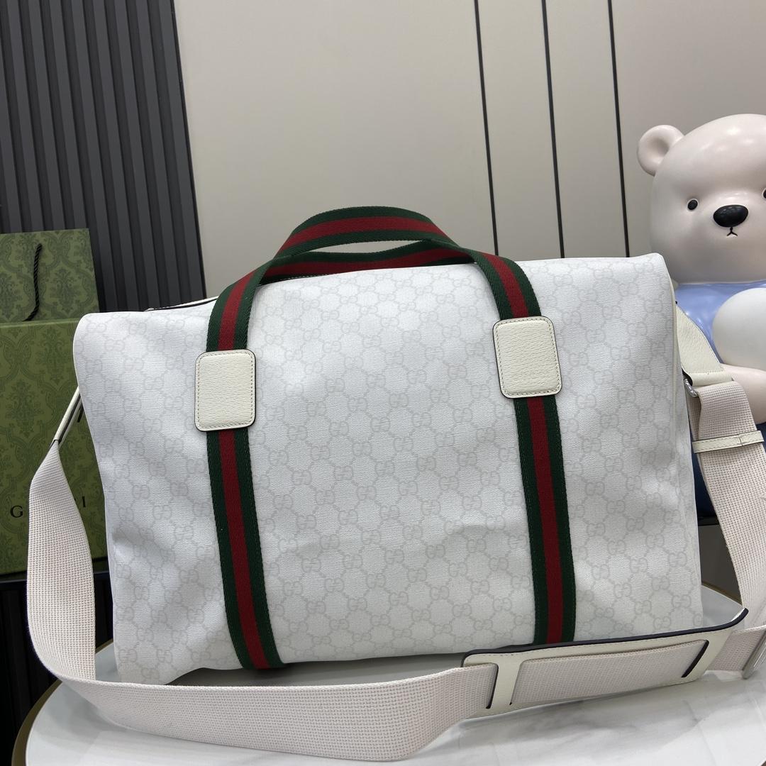 Gucci Medium Duffle Bag With Web - EUR FASHION
