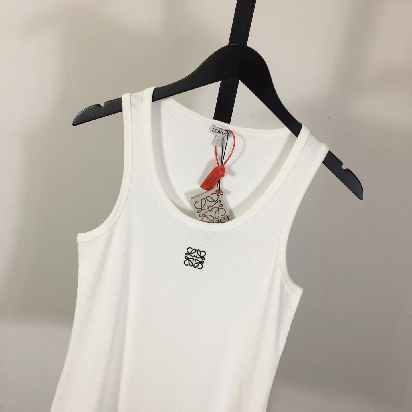 Loewe Anagram Tank Top In Cotton - EUR FASHION