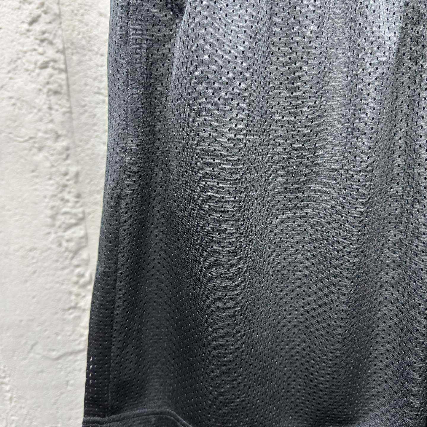 Chrome Hearts Sports Mesh Varsity Shorts Black - EUR FASHION