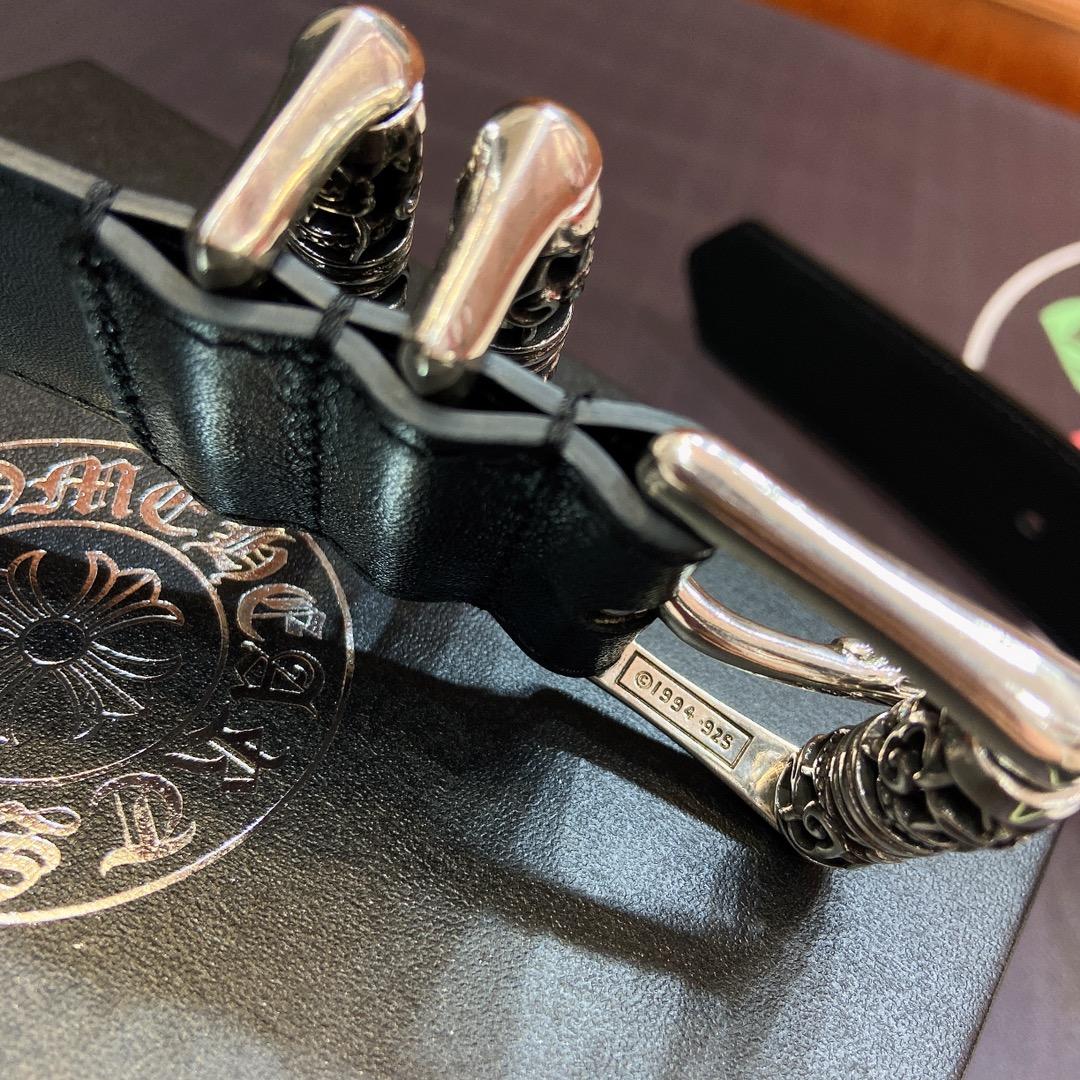 Chrome Hearts Leather Belt    3.8cm - EUR FASHION