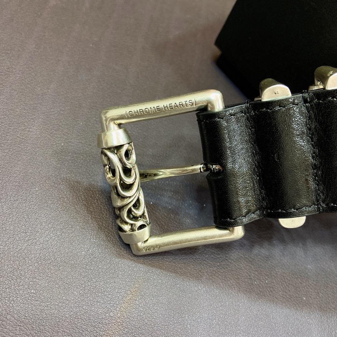 Chrome Hearts Leather Belt    3.8cm - EUR FASHION