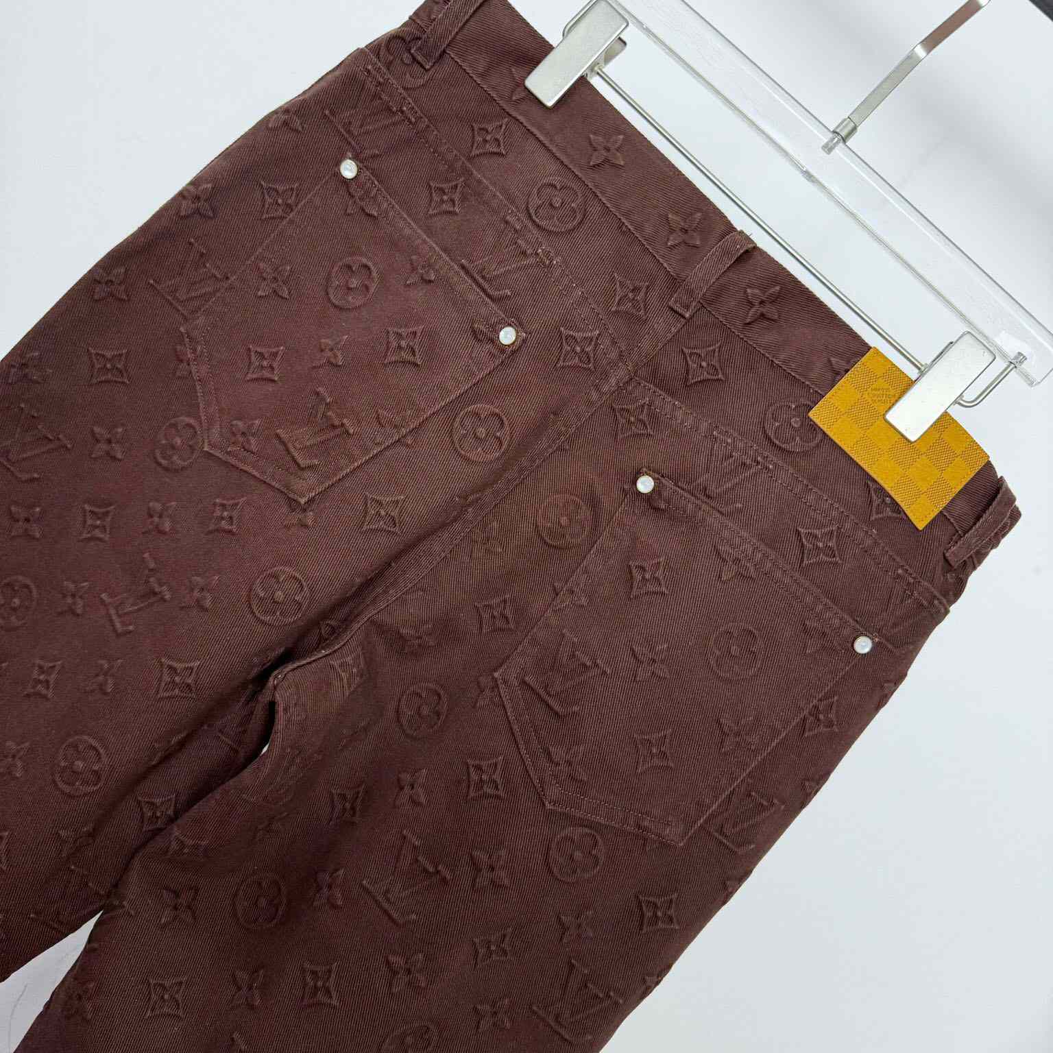 Louis Vuitton Monogram Embossed Skate Pants   1AHBLW - EUR FASHION