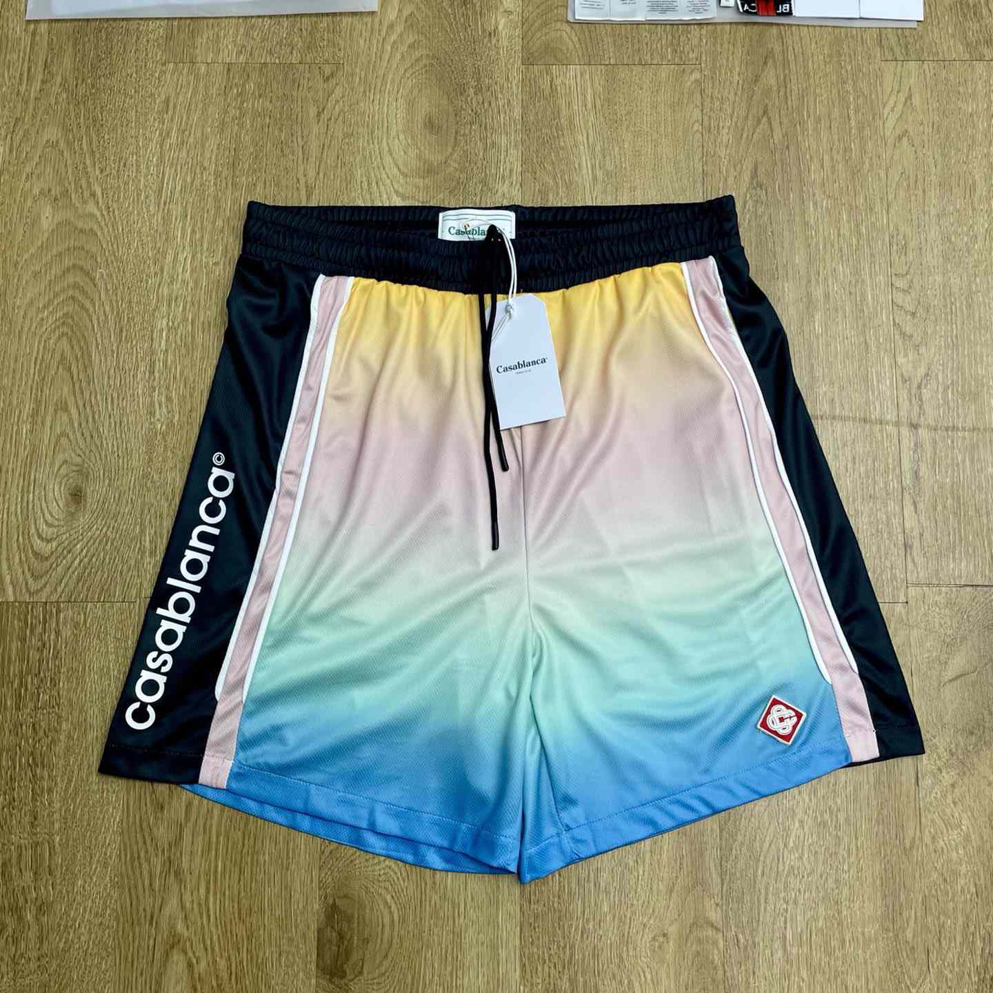 Casablanca Pastel Gradient Football Shorts   C1006 - EUR FASHION