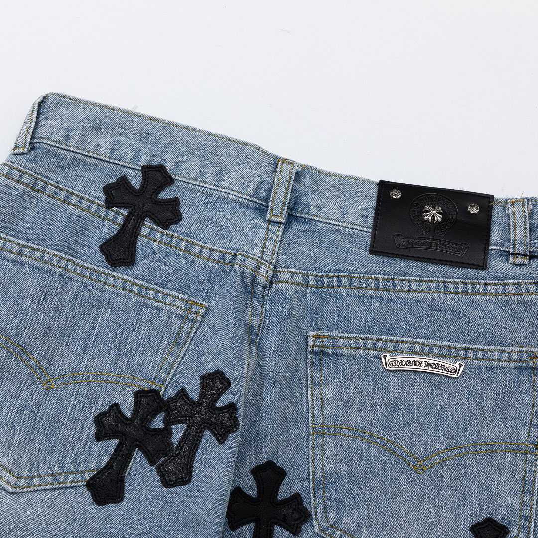 Chrome Hearts Denim Shorts - EUR FASHION