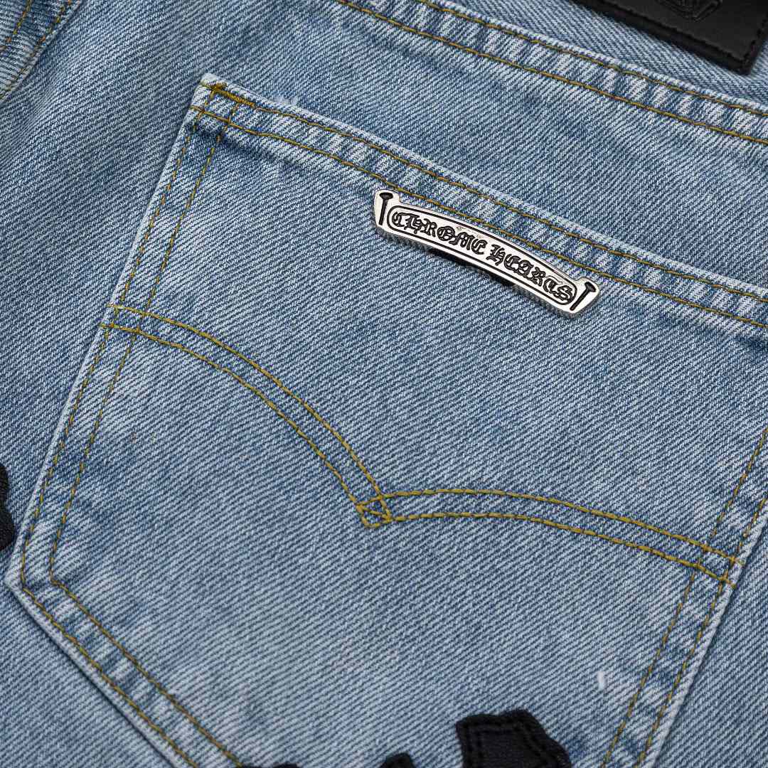 Chrome Hearts Denim Shorts - EUR FASHION