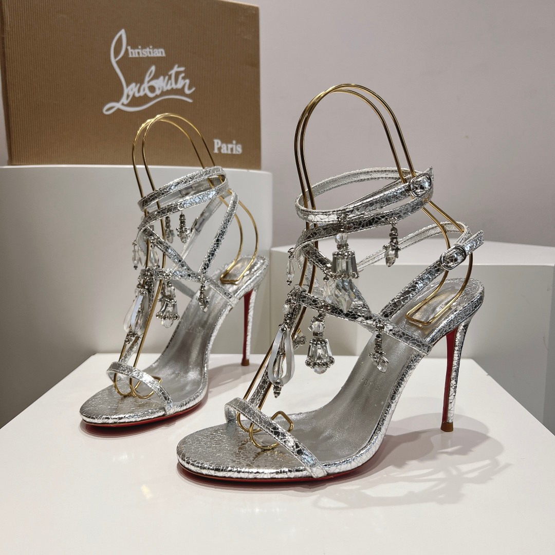 Christian Louboutin 110mm Bombina Pampila sandals - EUR FASHION