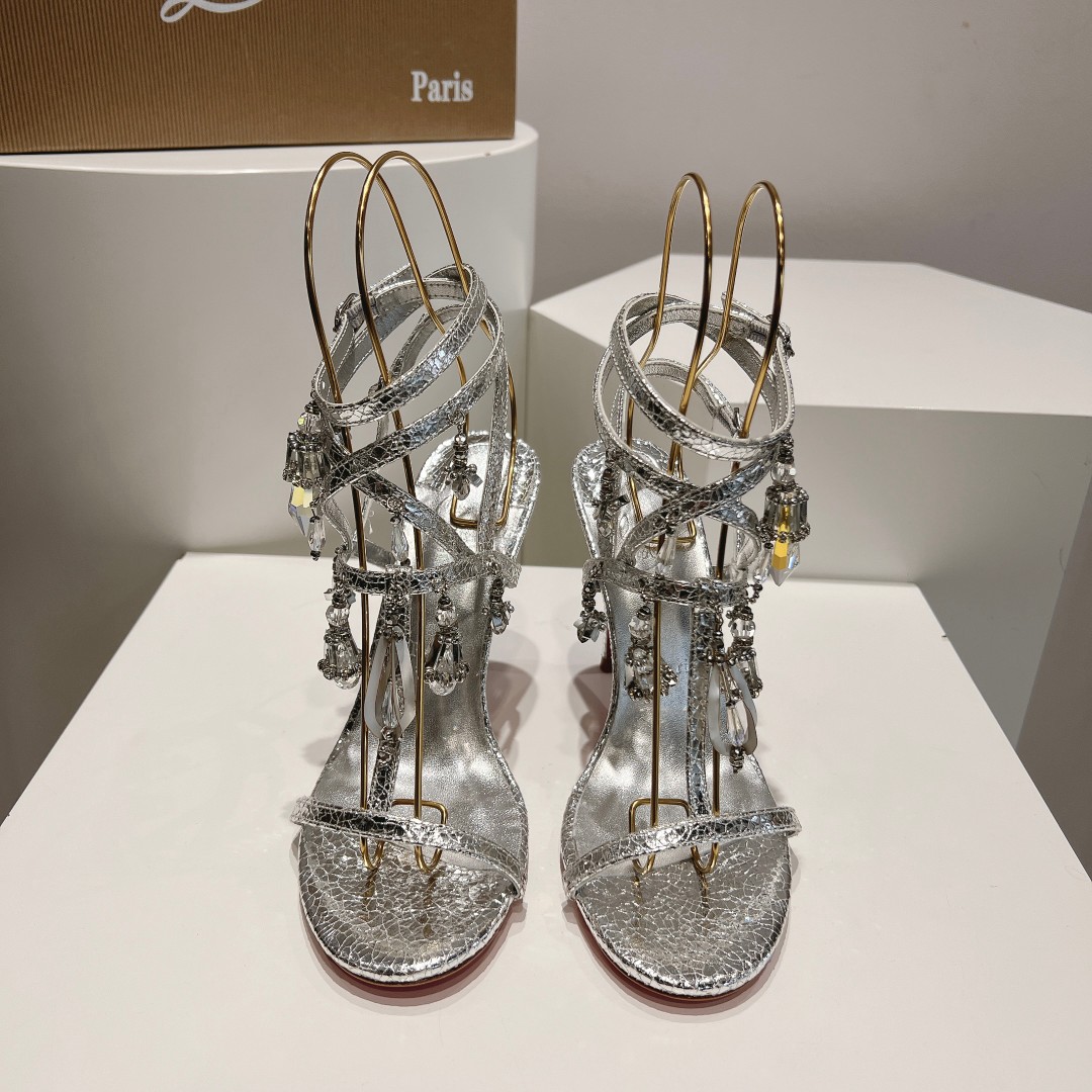 Christian Louboutin 110mm Bombina Pampila sandals - EUR FASHION