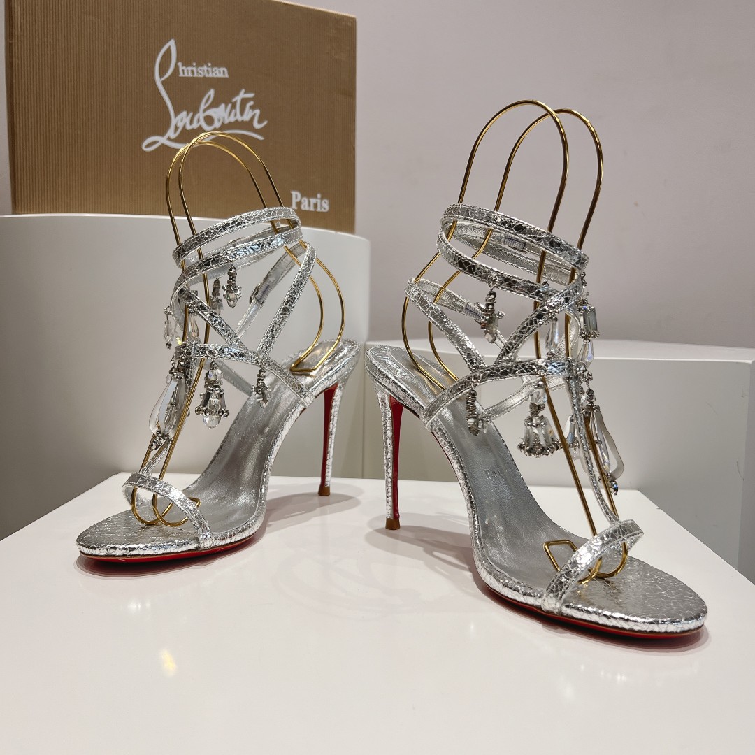 Christian Louboutin 110mm Bombina Pampila sandals - EUR FASHION