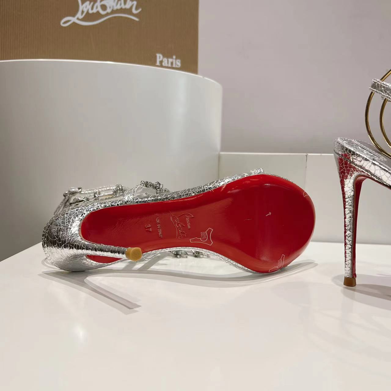 Christian Louboutin 110mm Bombina Pampila sandals - EUR FASHION