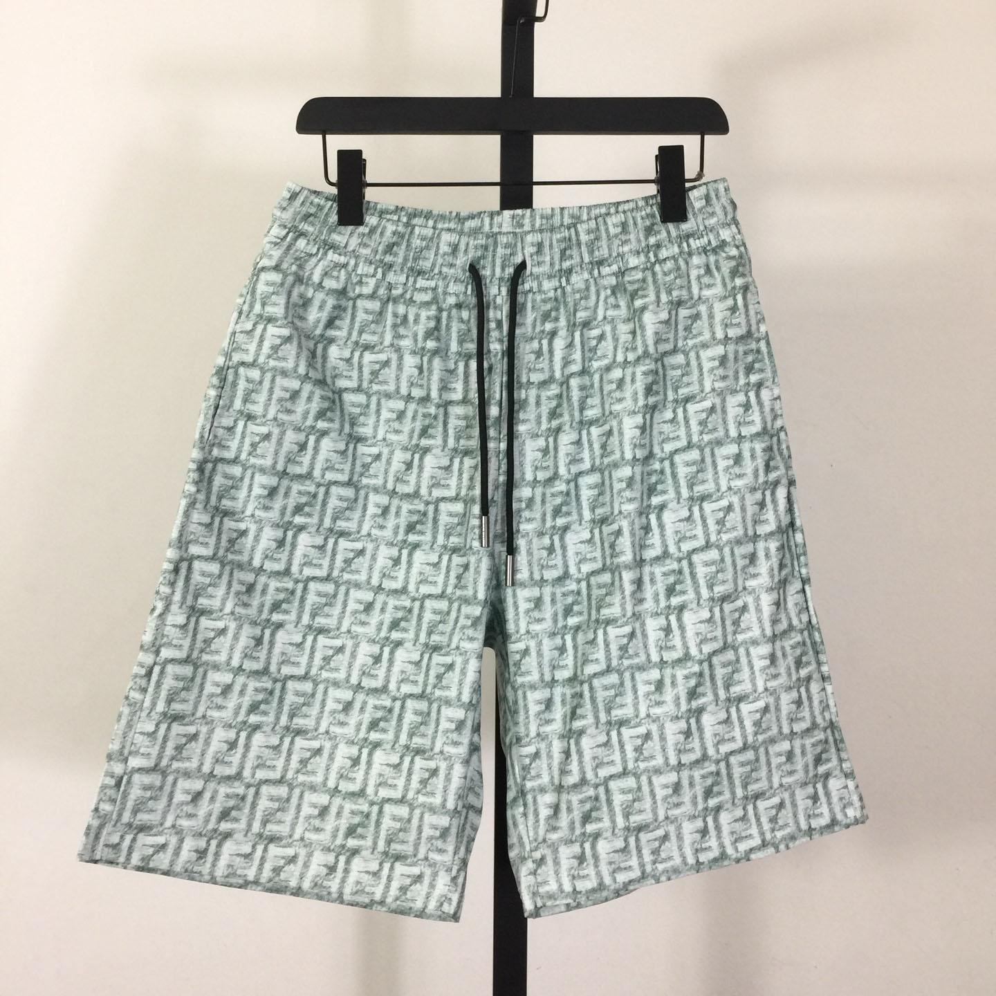 Fendi FF-motif Linen Shorts - EUR FASHION