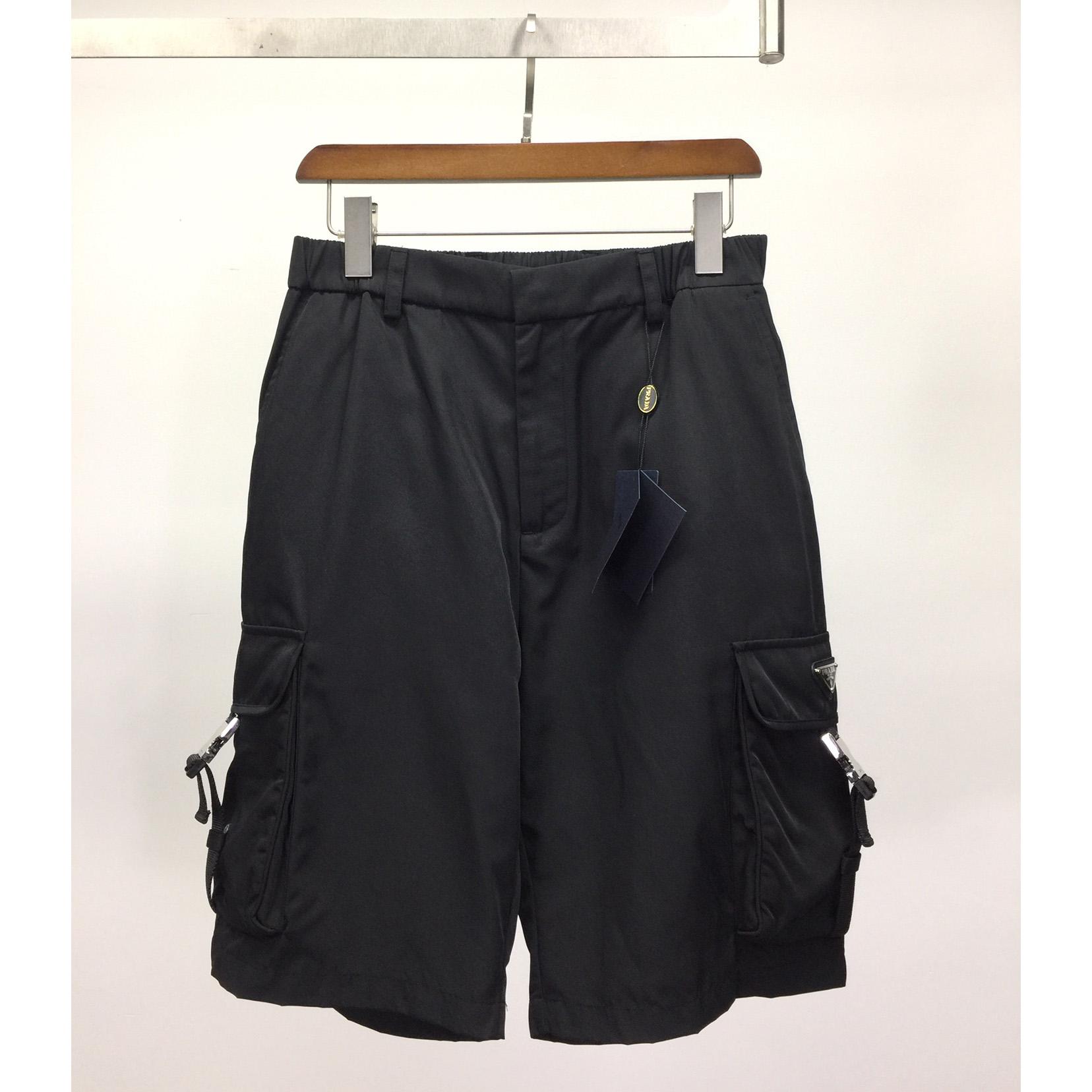 Prada Logo Shorts In Black YF2014  (50% Off Sale) - EUR FASHION