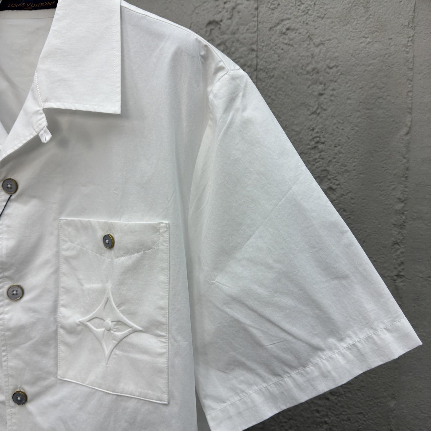 Louis Vuitton Signature Short-Sleeved Cotton Shirt   1AHCHO - EUR FASHION