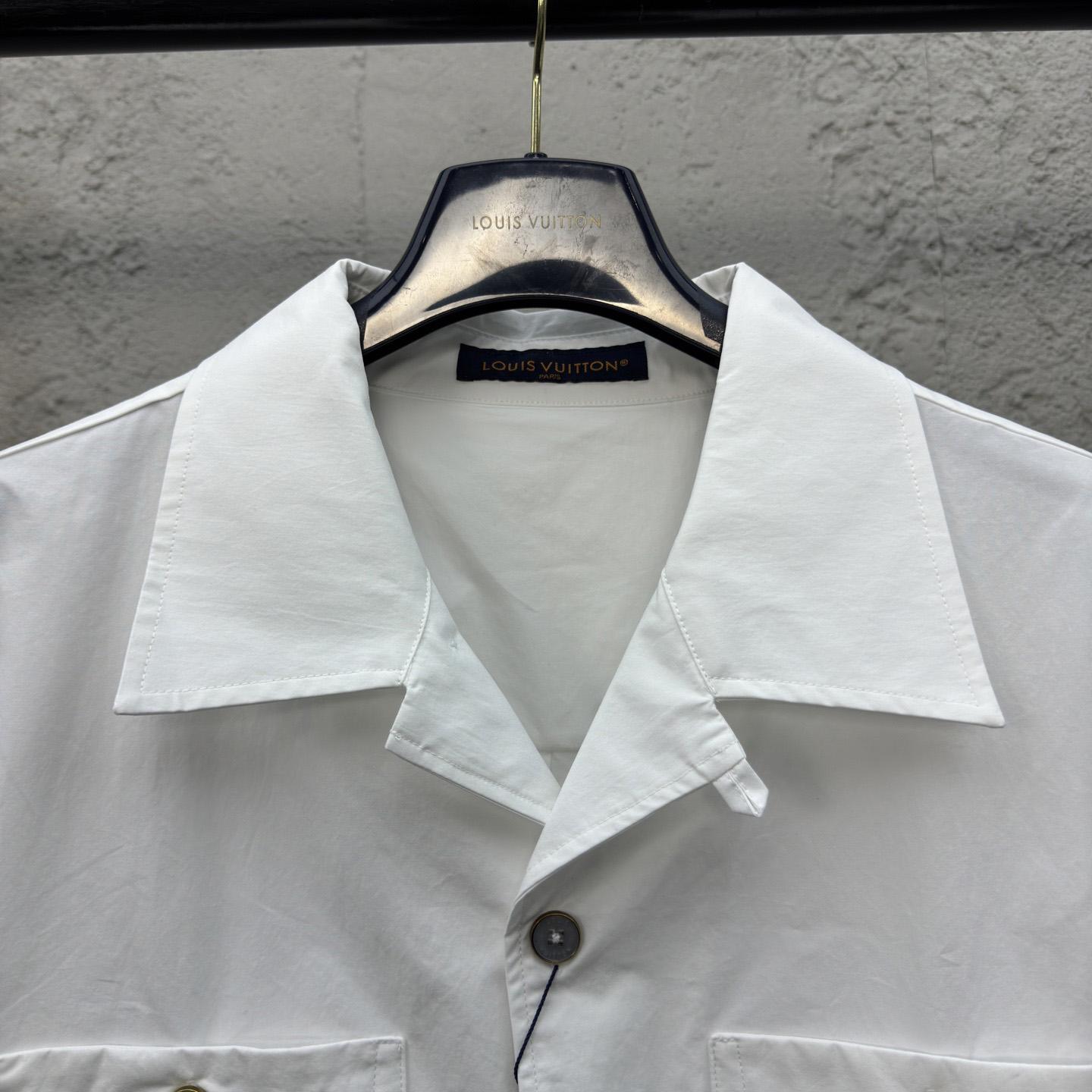 Louis Vuitton Signature Short-Sleeved Cotton Shirt   1AHCHO - EUR FASHION