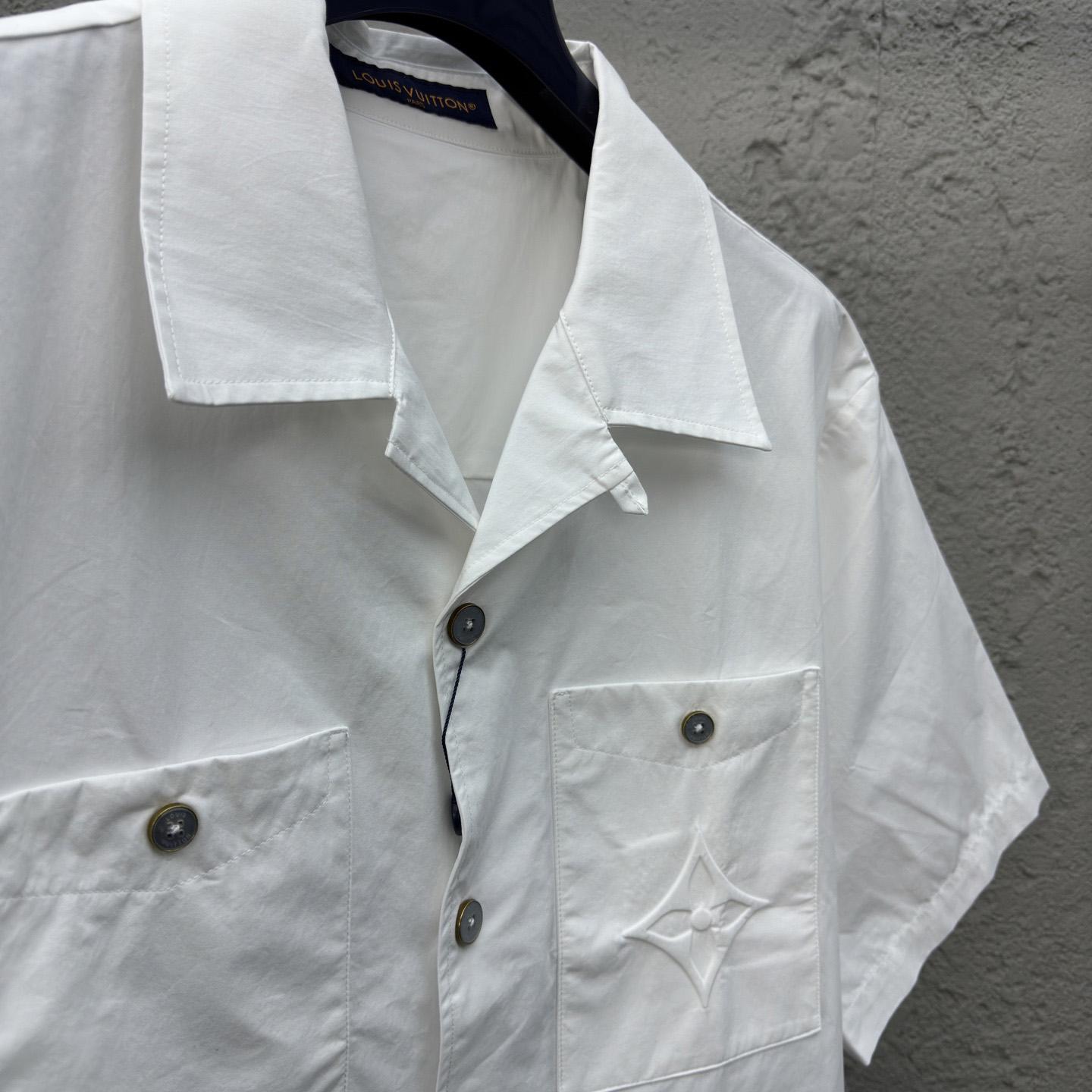 Louis Vuitton Signature Short-Sleeved Cotton Shirt   1AHCHO - EUR FASHION