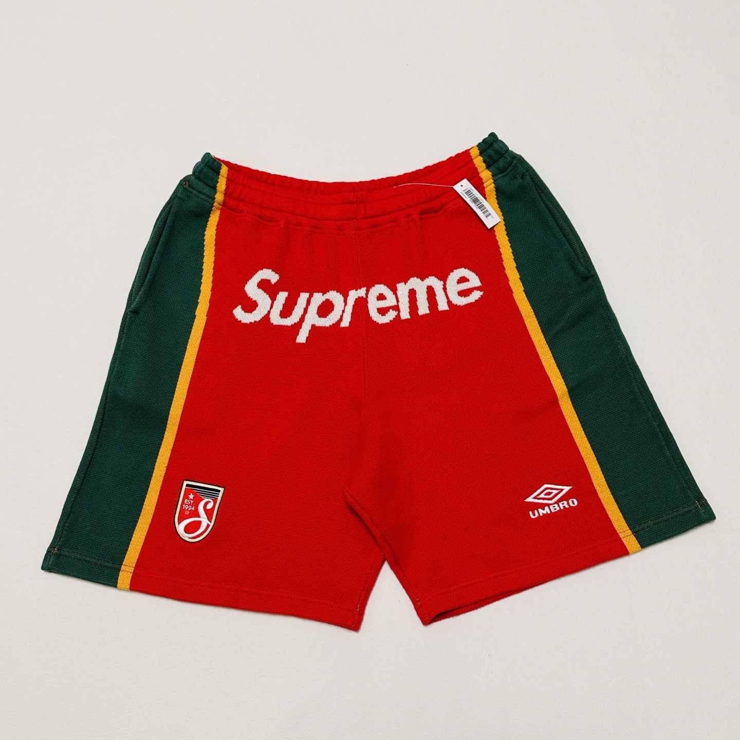 Supreme x Umbro Knit Soccer Short 'Red'  - EUR FASHION