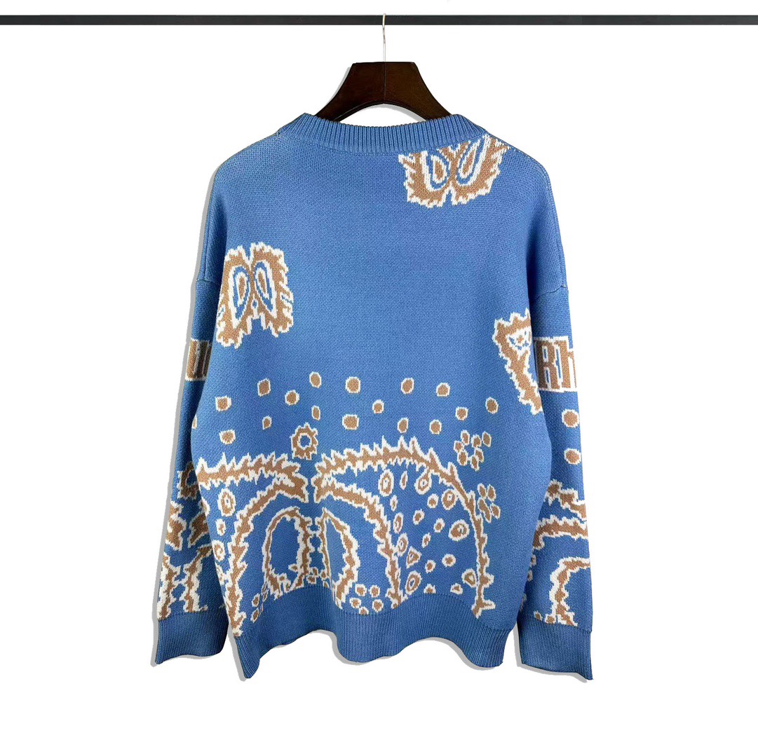 Rhude Bandana Knit Crewneck (50% Off Sale) - EUR FASHION
