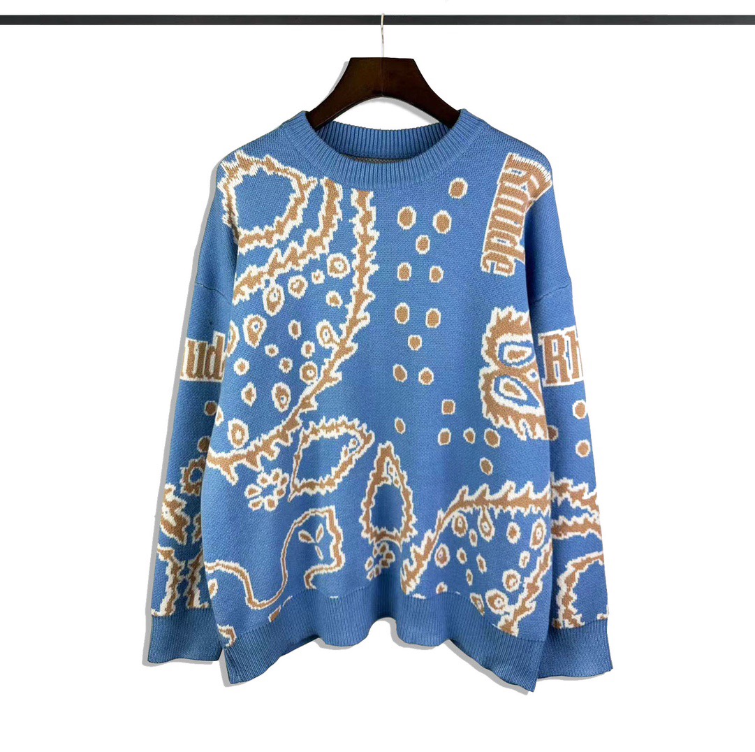 Rhude Bandana Knit Crewneck (50% Off Sale) - EUR FASHION