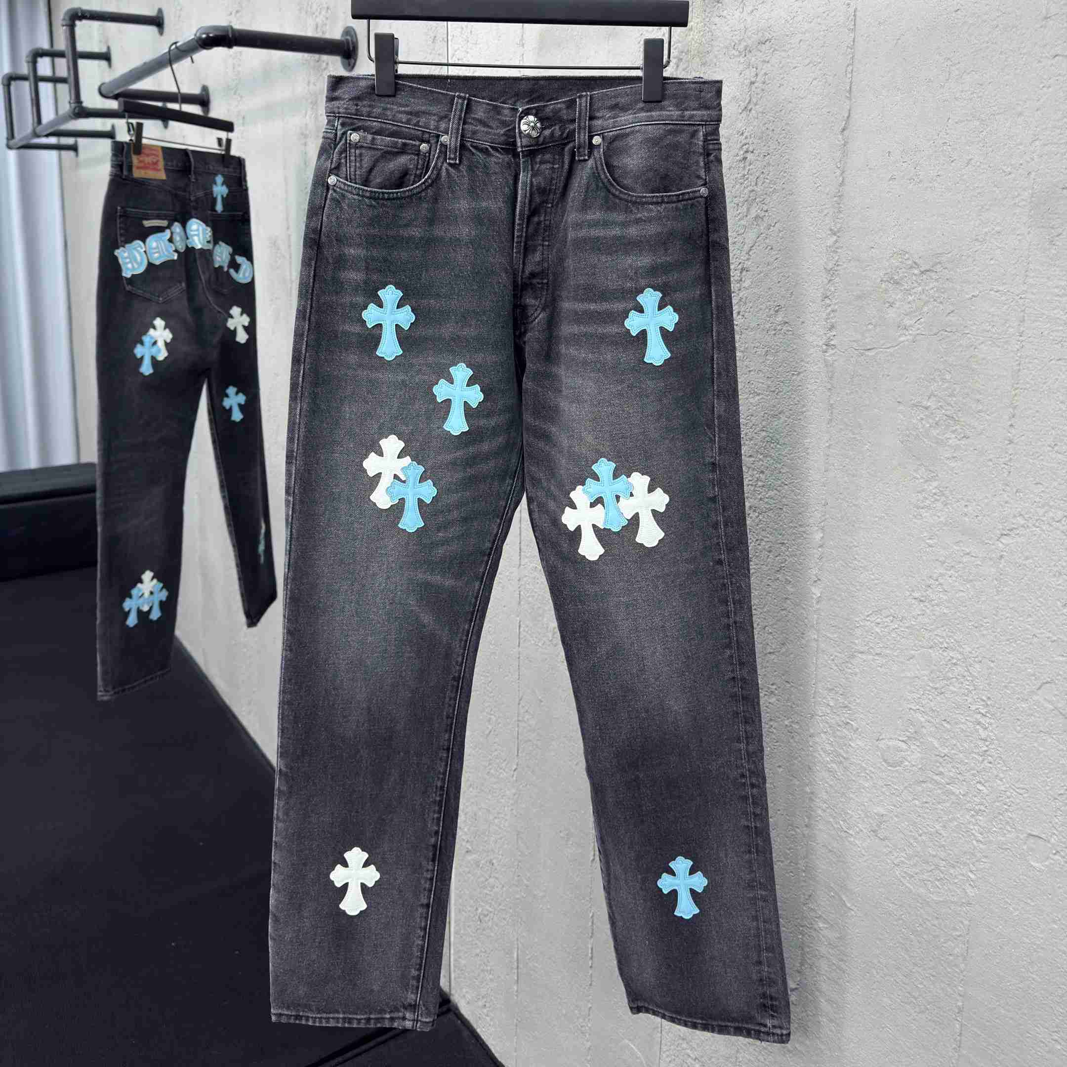 Chrome Hearts Jeans - EUR FASHION