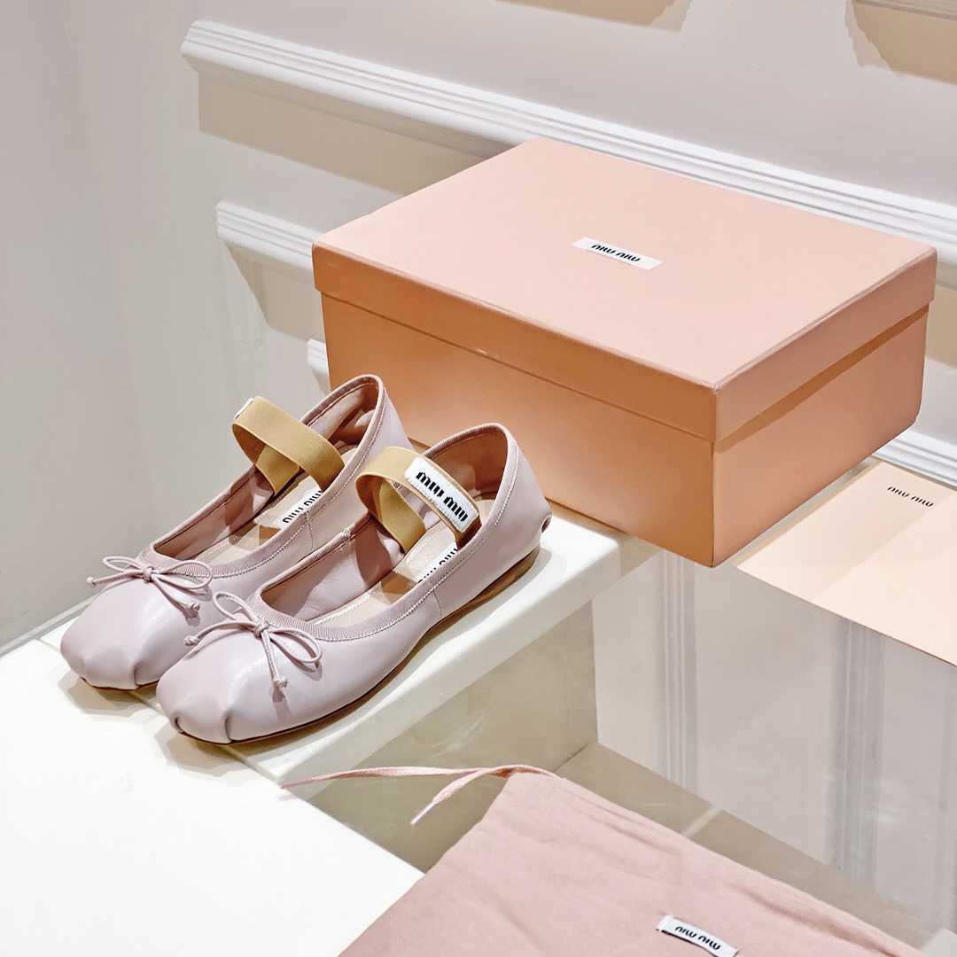 Miu Miu Satin Bow Ballerina Flats(50% Off Sale) xz724 - EUR FASHION