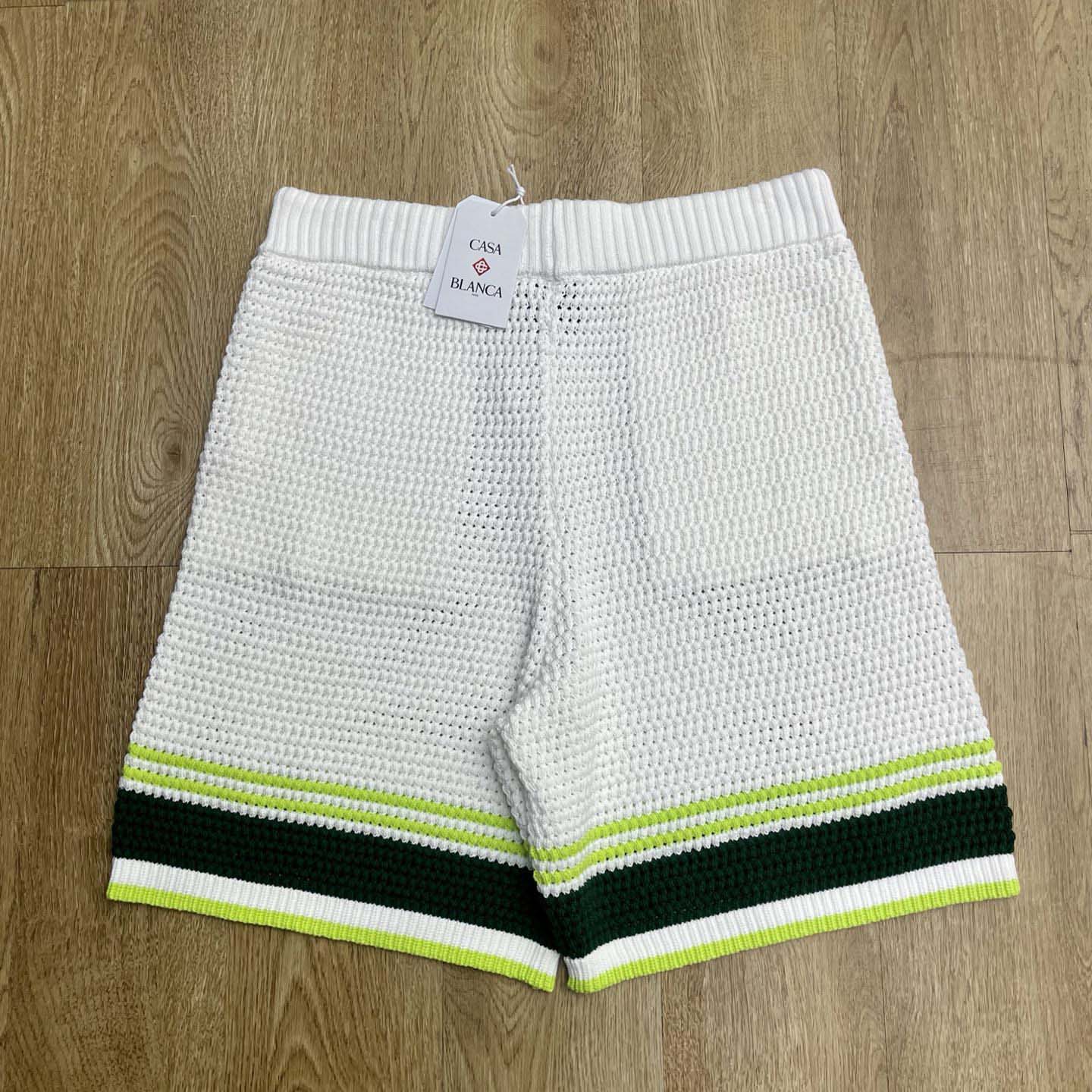 Casablanca Wavy Knit Cotton Shorts     Z6010 - EUR FASHION
