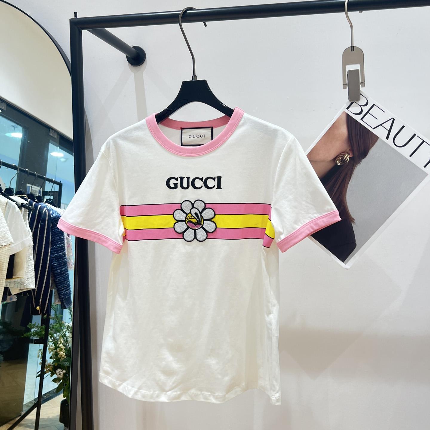 Gucci Cotton Jersey Printed T-shirt yf1213 (50% Off Sale) - EUR FASHION