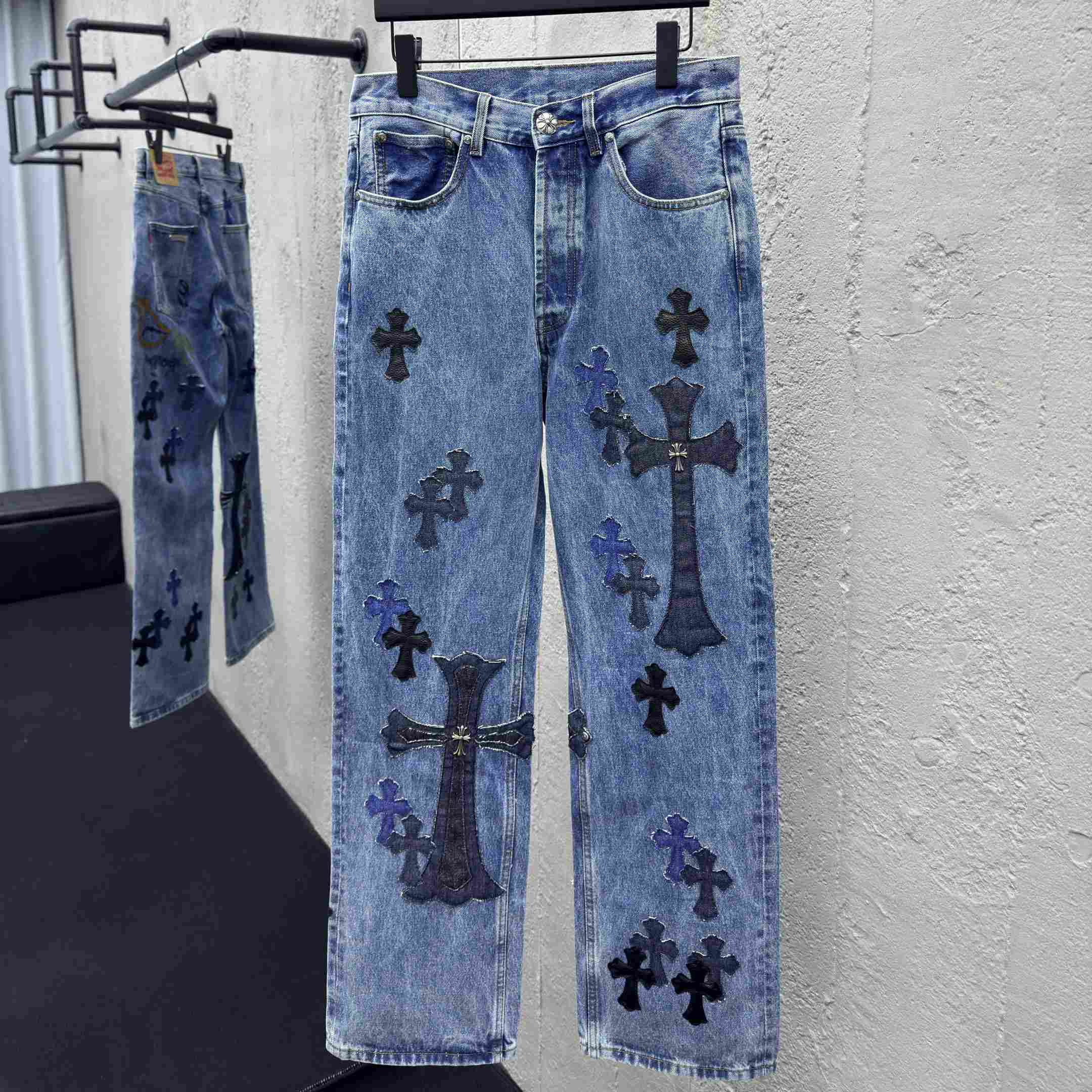 Chrome Hearts Jeans - EUR FASHION