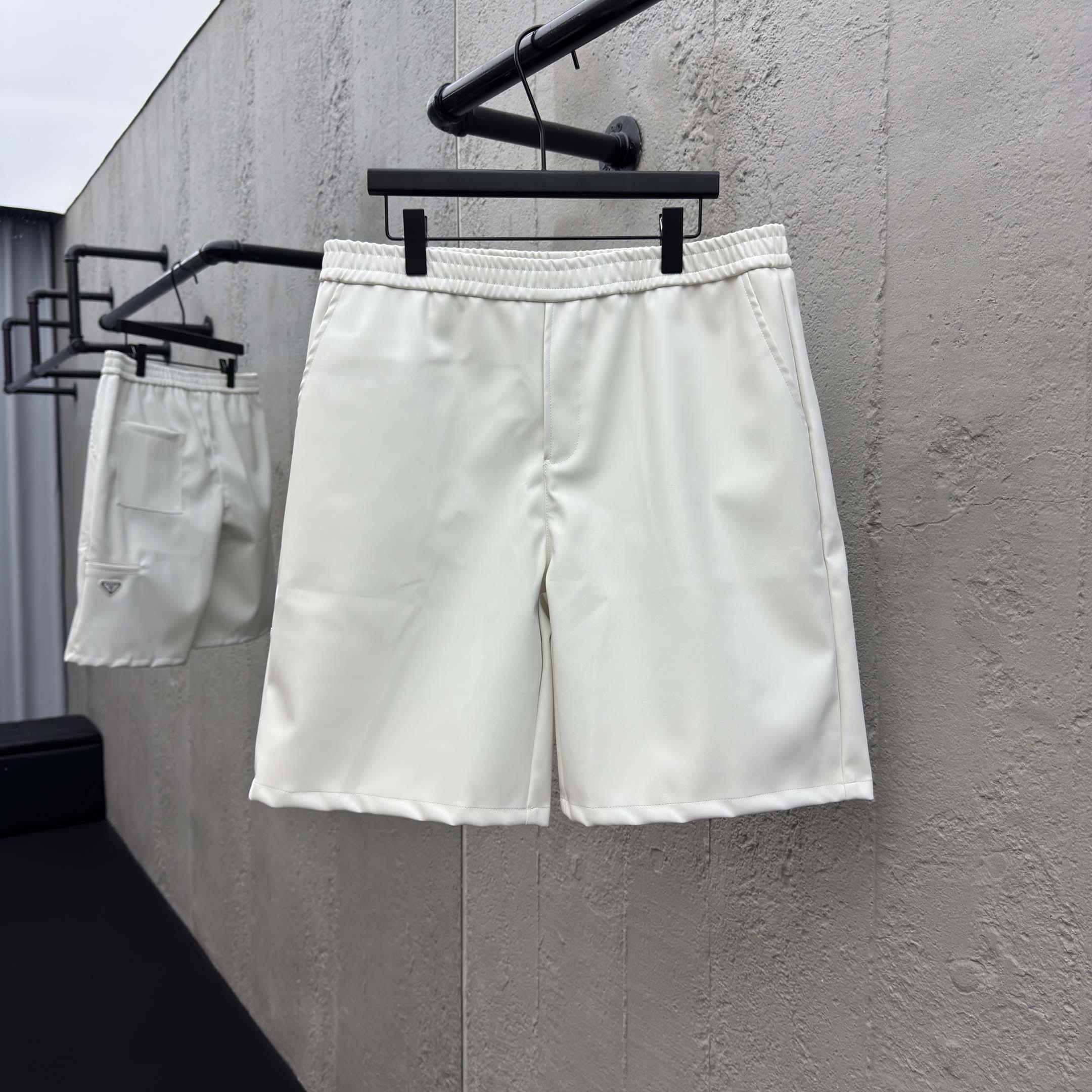 Prada Nappa Leather Bermudas - EUR FASHION