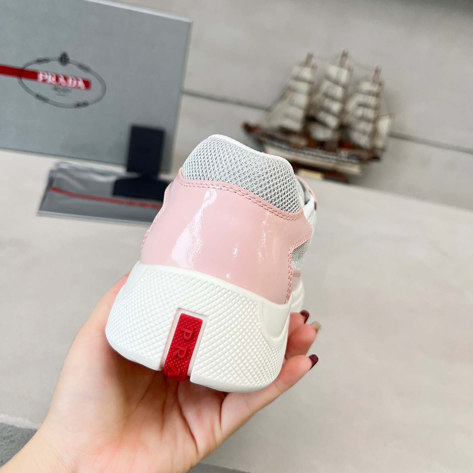 Prada America's Cup Biker Fabric Sneakers - EUR FASHION
