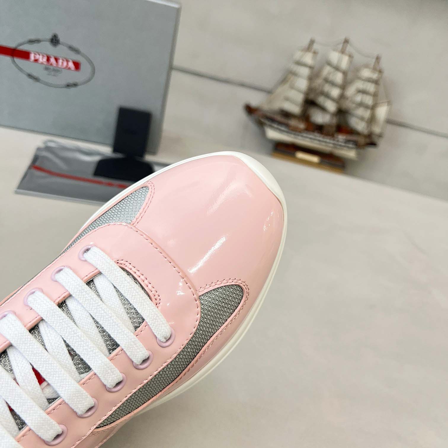 Prada America's Cup Biker Fabric Sneakers - EUR FASHION