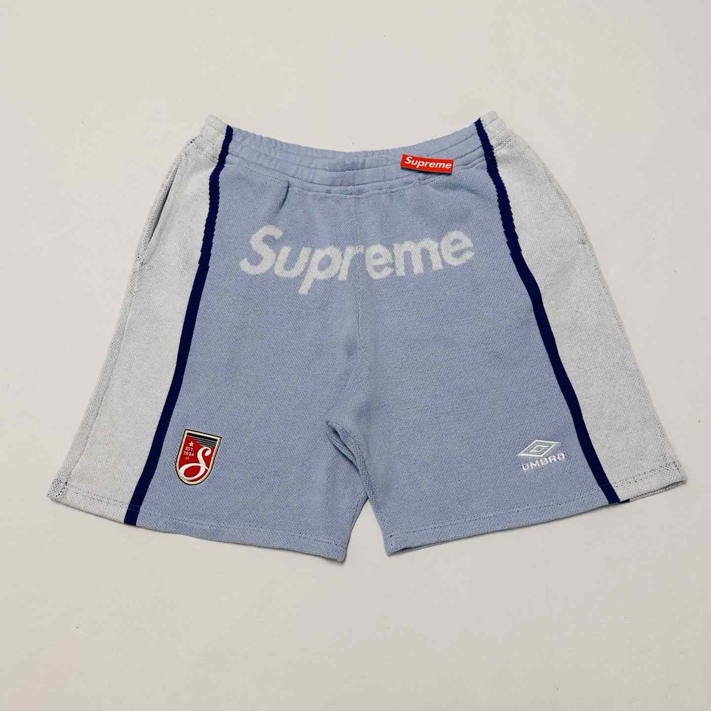 Supreme x Umbro Knit Soccer Short 'Blue'  - EUR FASHION