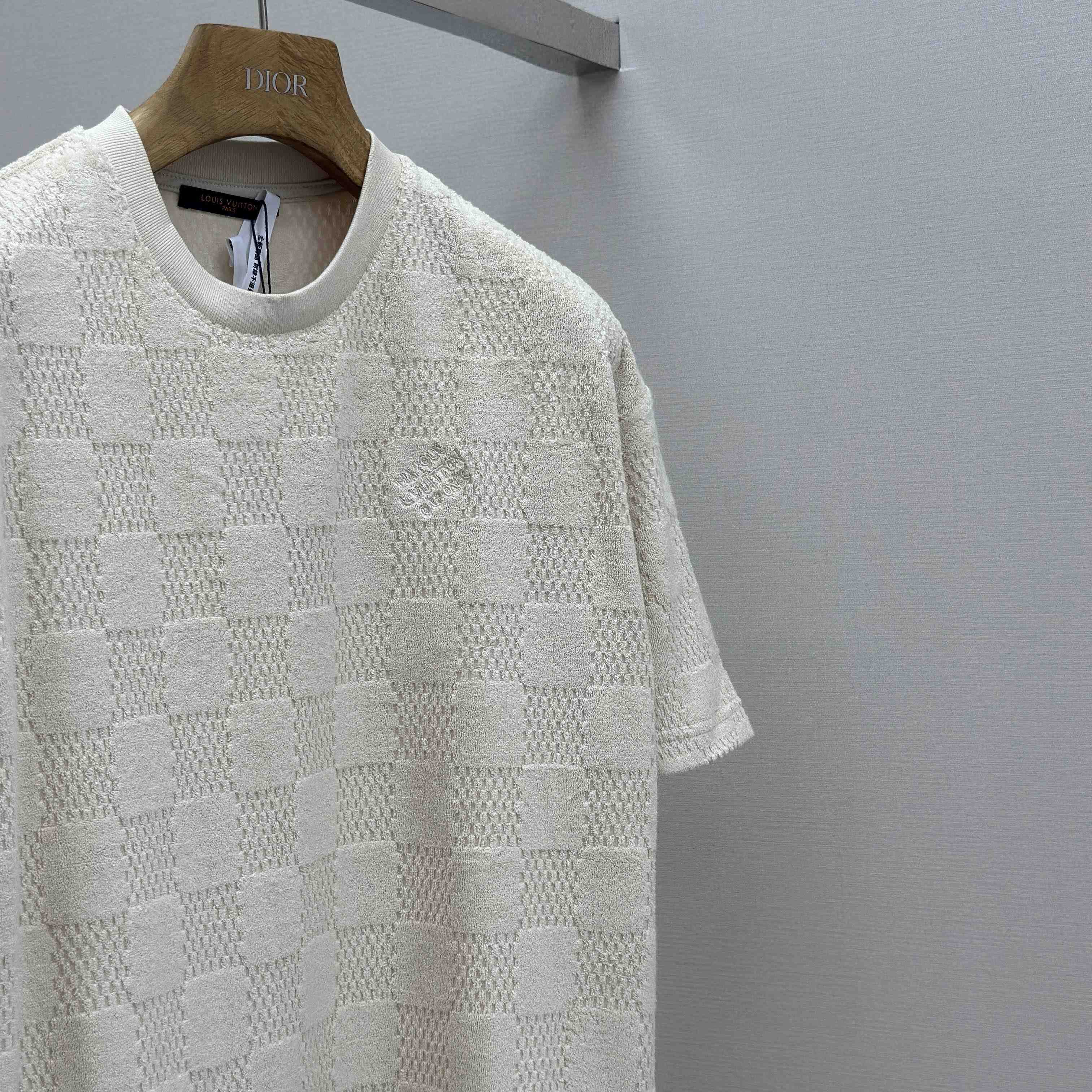 Louis Vuitton Damier French Terry T-Shirt   1AHUVC - EUR FASHION