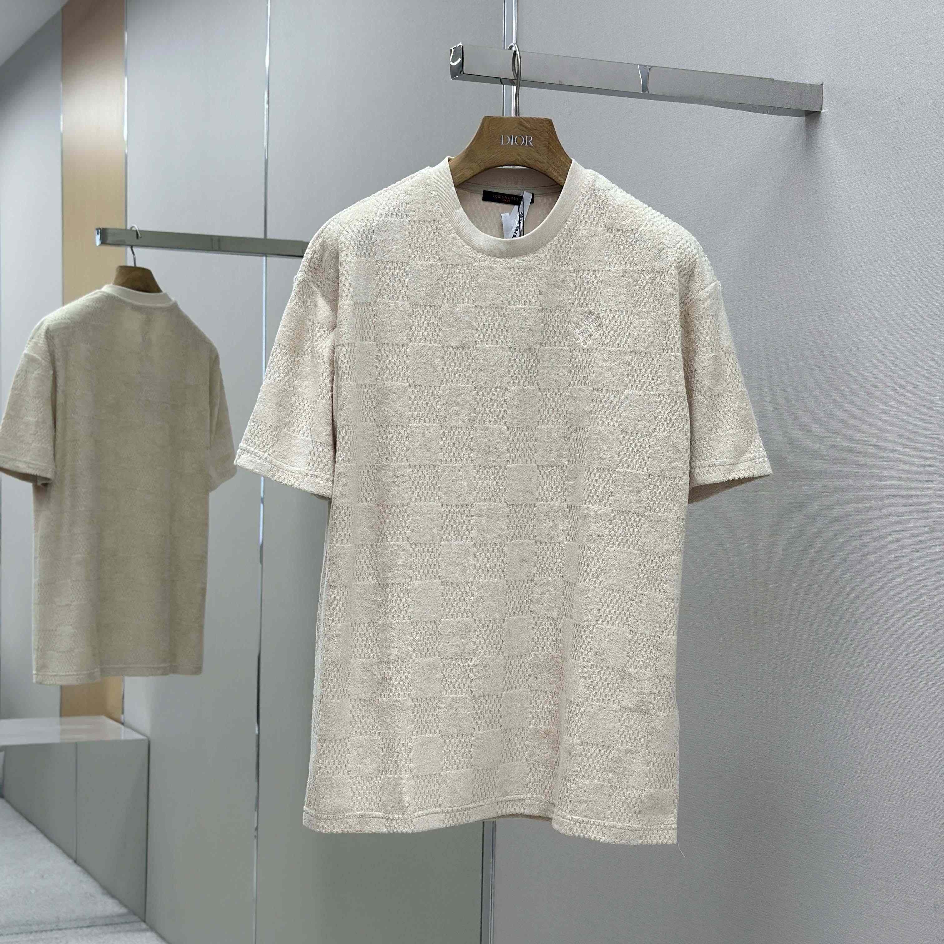 Louis Vuitton Damier French Terry T-Shirt   1AHUVC - EUR FASHION