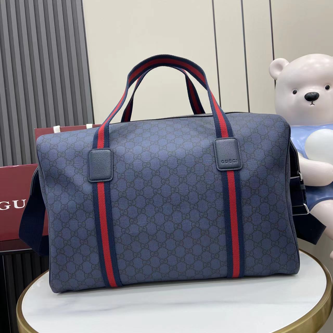 Gucci Medium Duffle Bag With Web - EUR FASHION