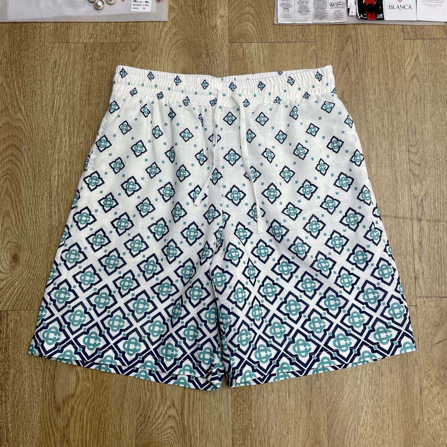 Casablanca Gradient Monogram Silk Shorts    CA3539 - EUR FASHION