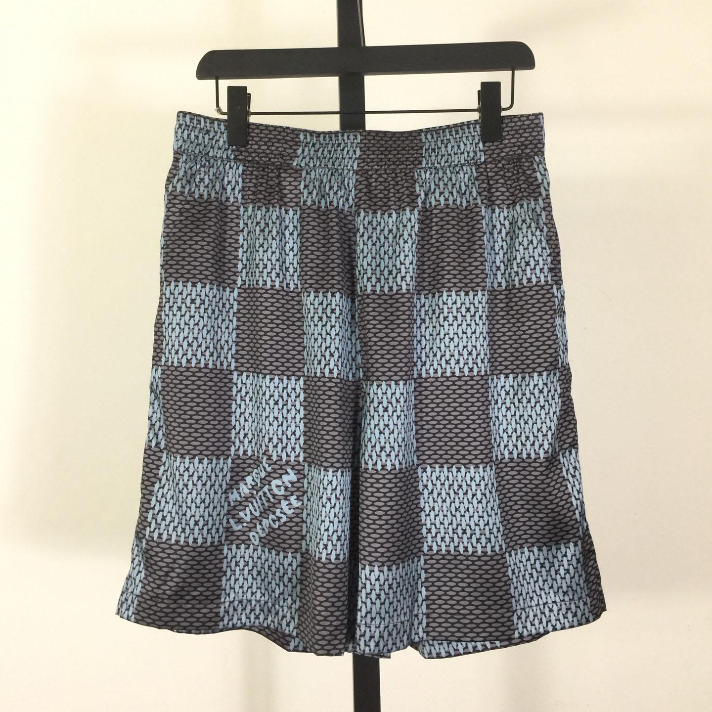 Louis Vuitton Damier Silk Shorts   1AHVT9 - EUR FASHION