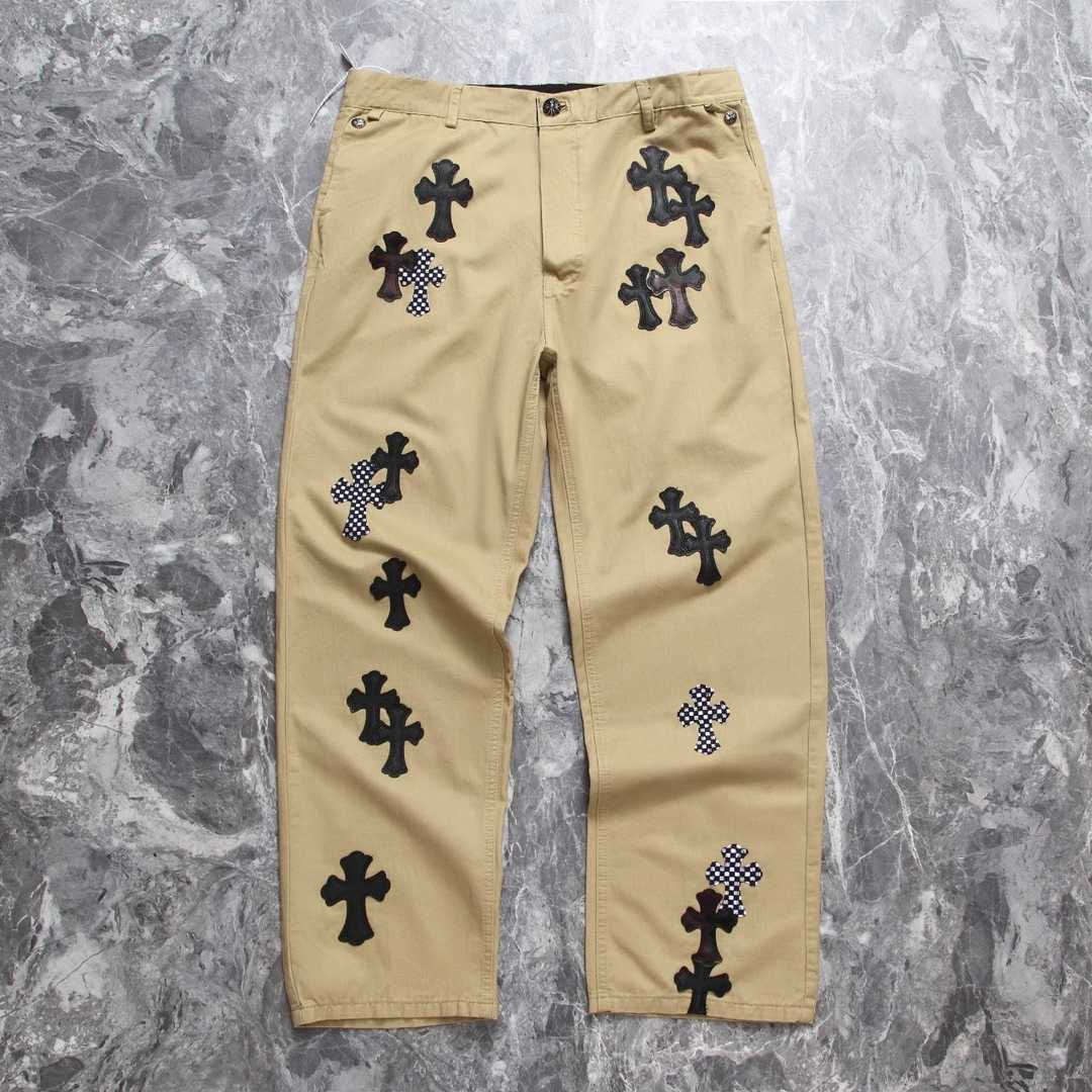 Chrome Heart Cross Patch Jeans YF2006   (50% Off Sale) - EUR FASHION