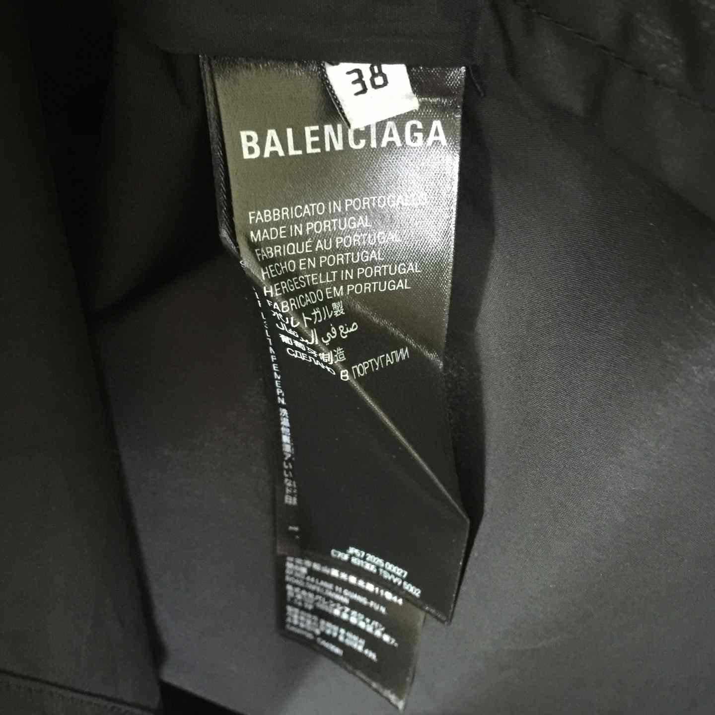 Balenciaga Security Tape Logo  Shirt - EUR FASHION