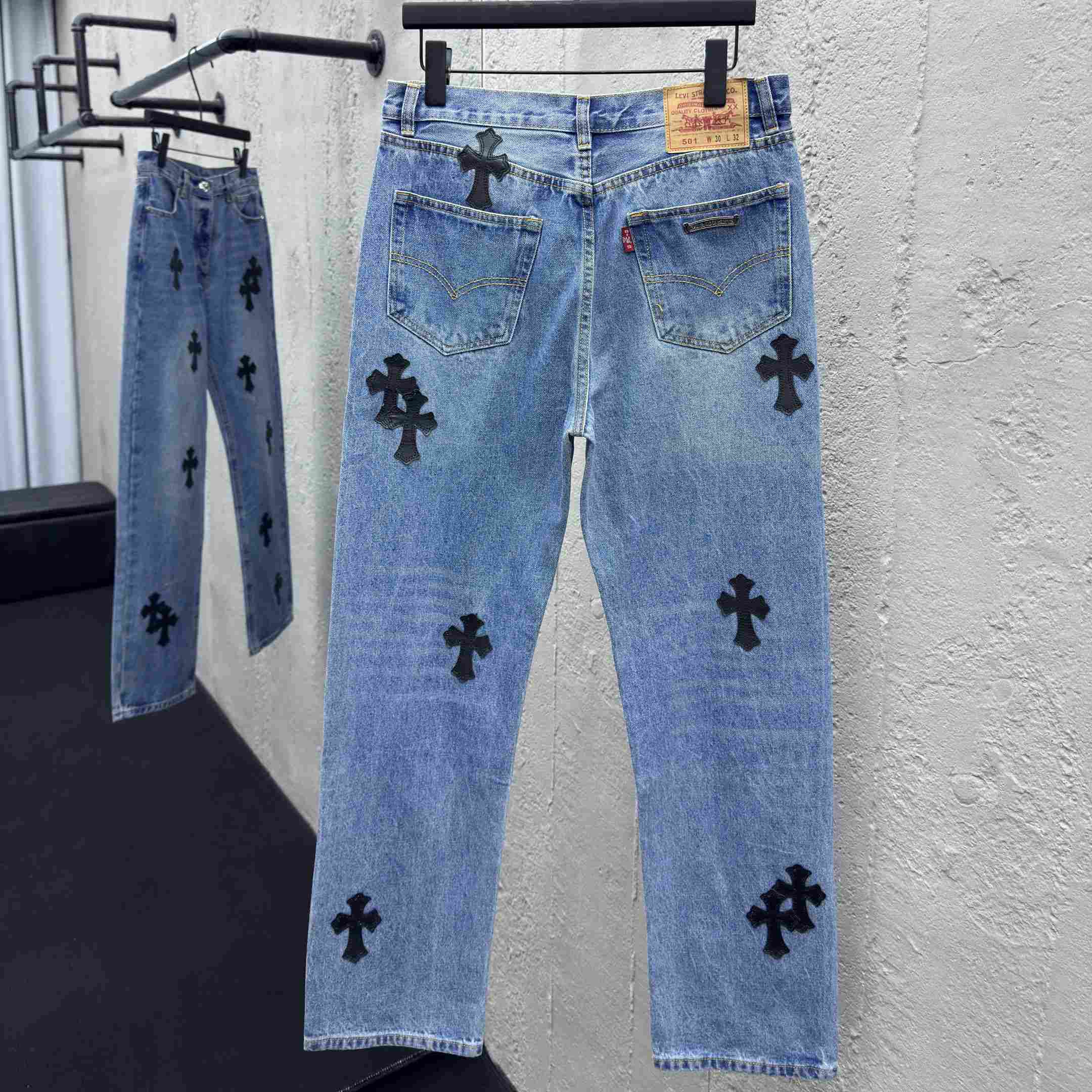 Chrome Hearts Jeans - EUR FASHION