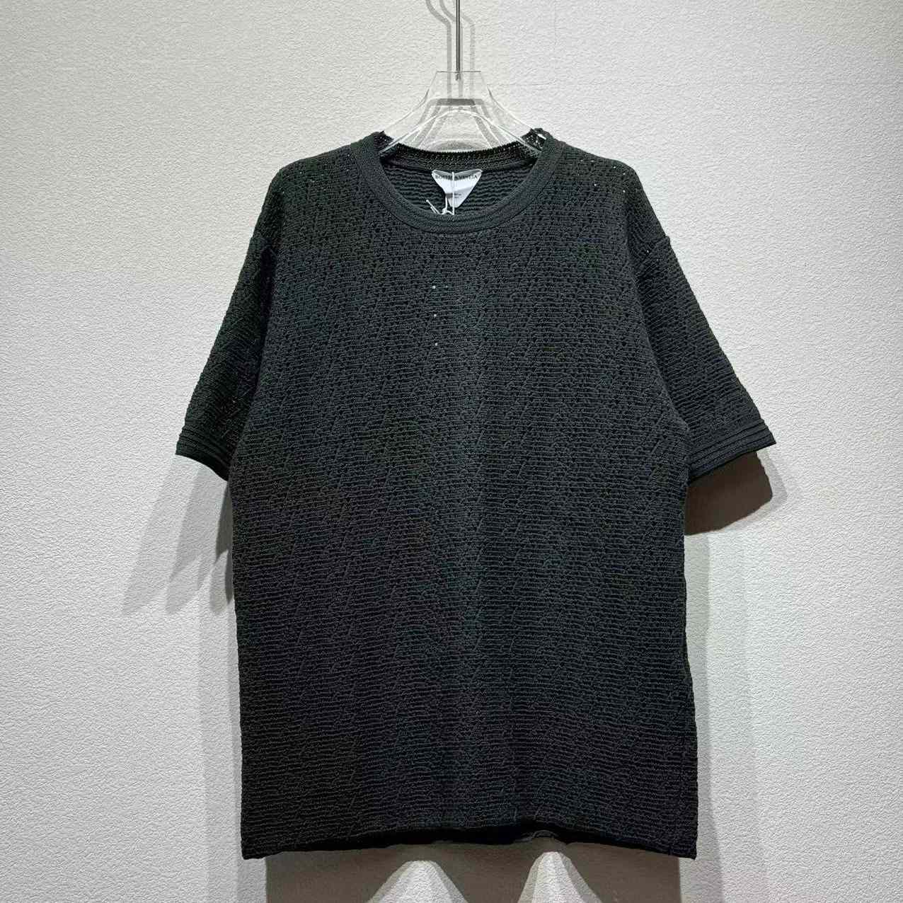 Bottega Veneta Men's Crochet Knit Tee - EUR FASHION