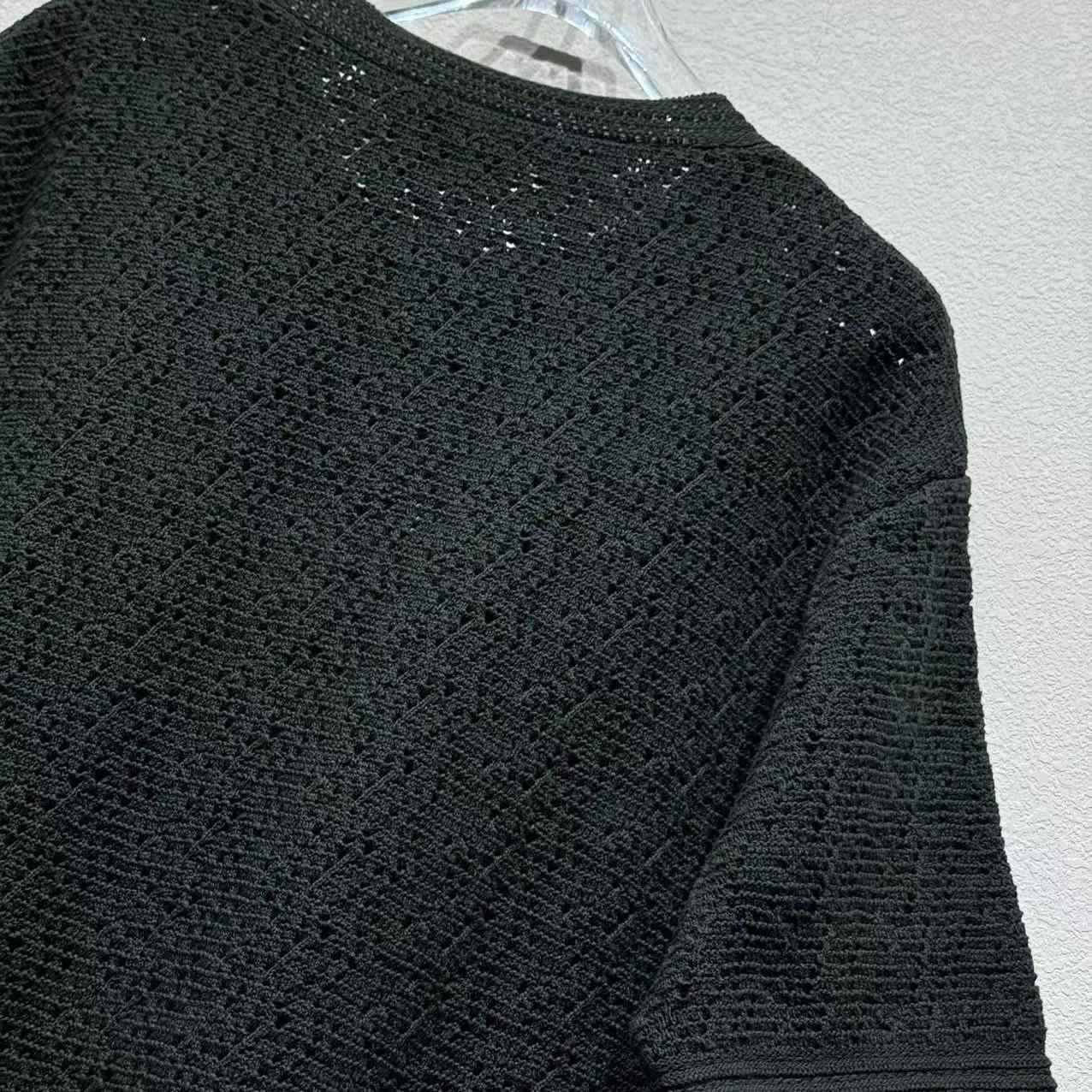 Bottega Veneta Men's Crochet Knit Tee - EUR FASHION