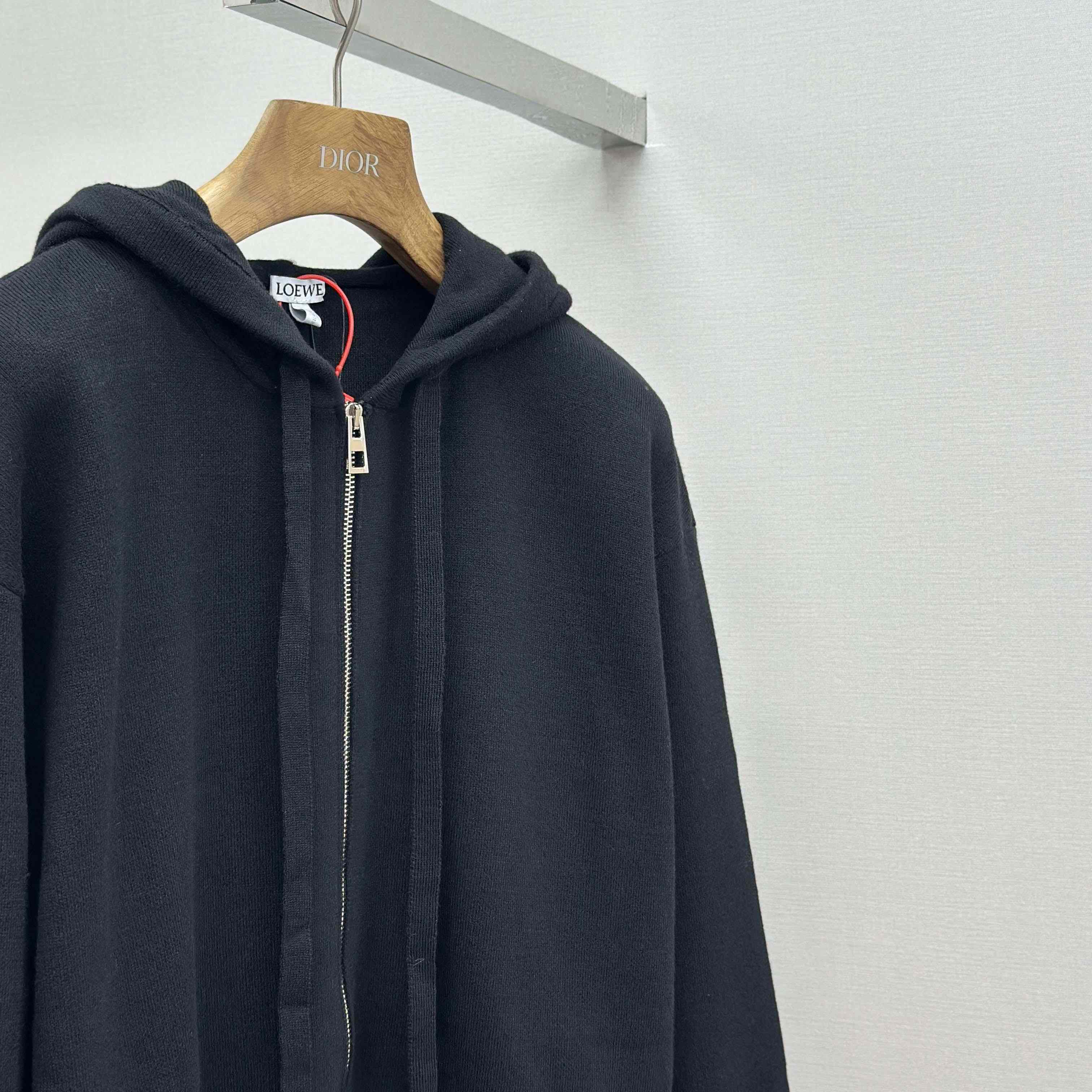 Loewe Anagram Zip-up Hoodie In Wool - EUR FASHION