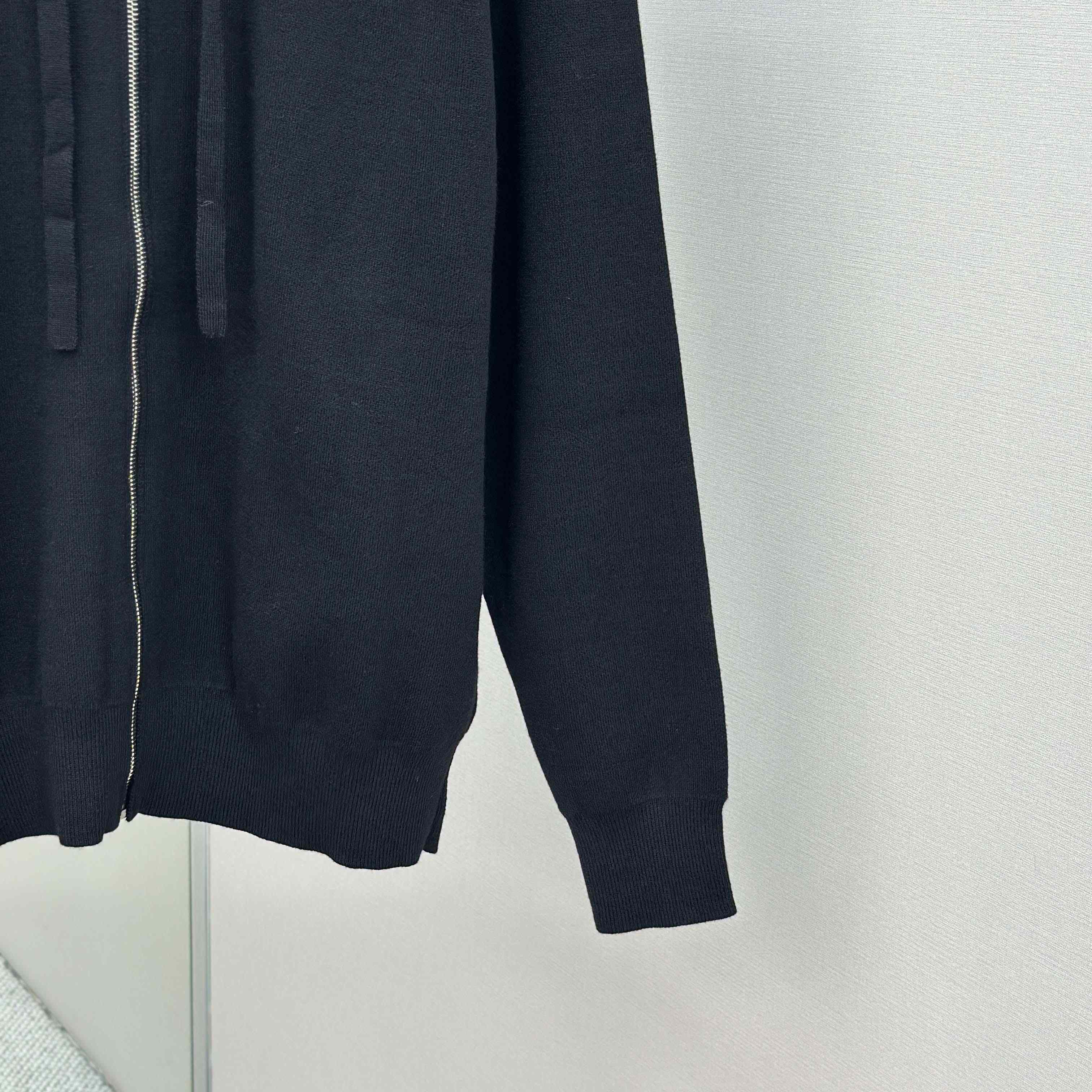 Loewe Anagram Zip-up Hoodie In Wool - EUR FASHION