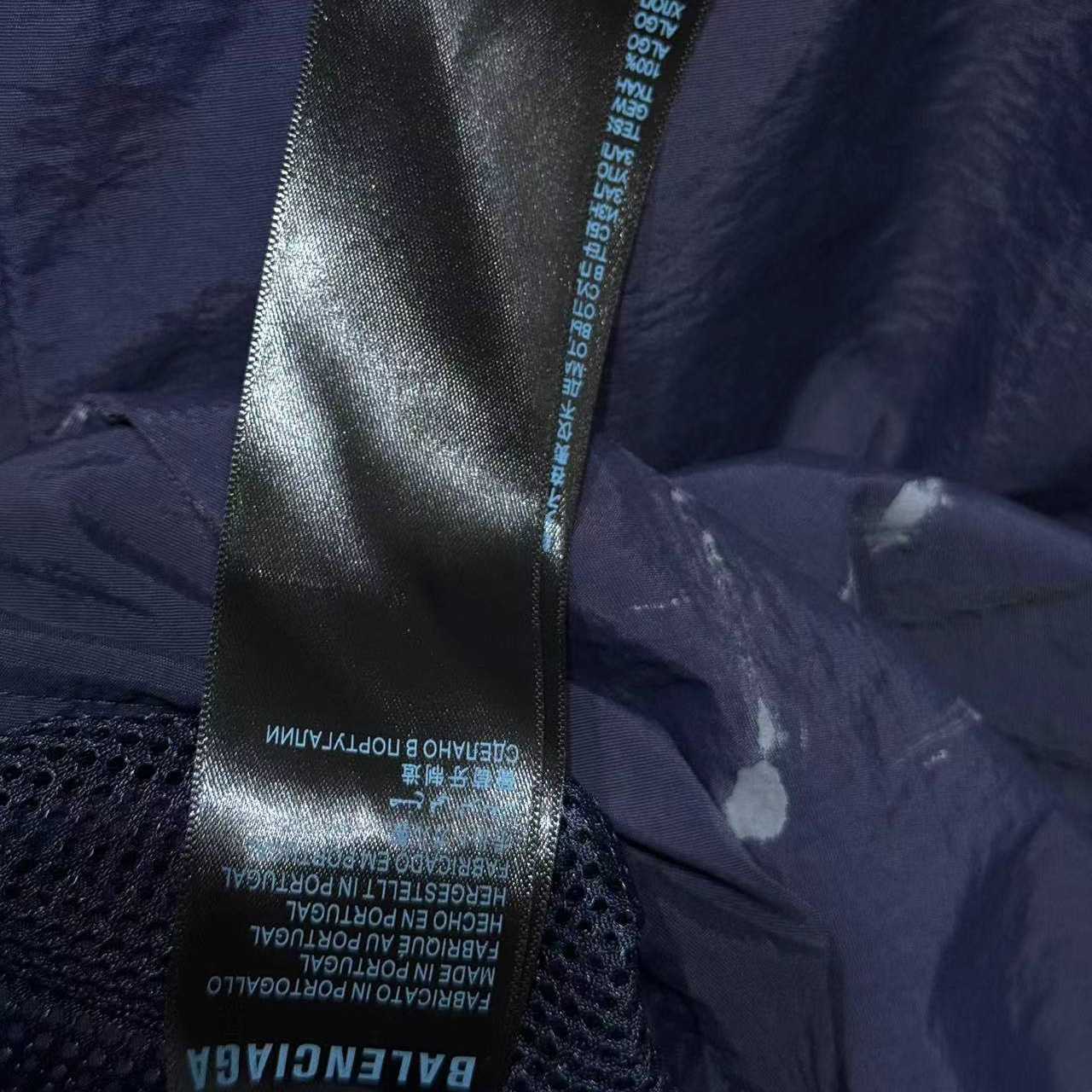 Balenciaga Painter Tracksuit Jacket In Navy Techno Poplin - EUR FASHION