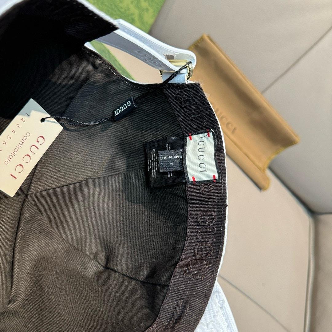 Gucci Original GG Canvas Baseball Hat With Web - EUR FASHION