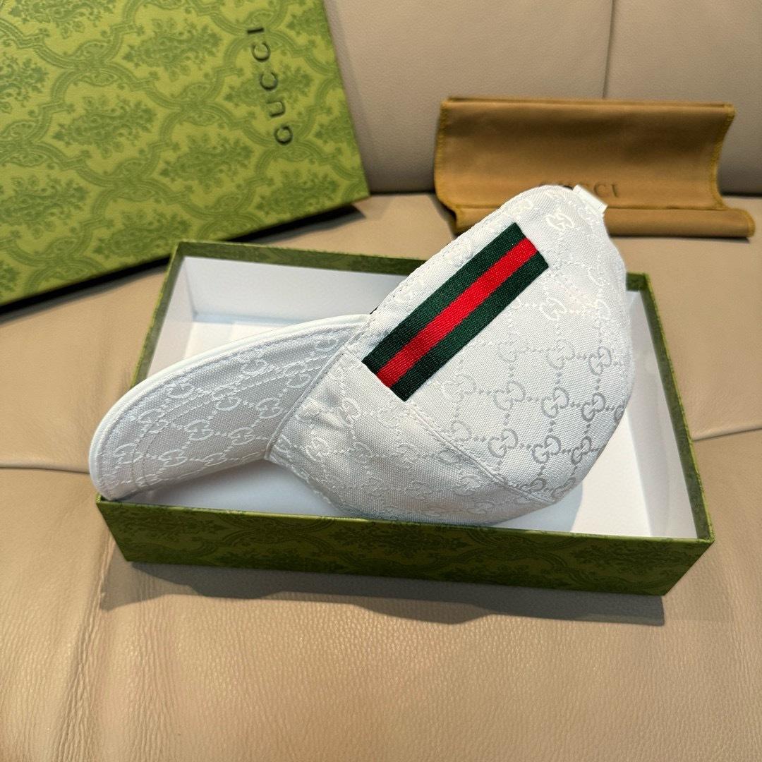 Gucci Original GG Canvas Baseball Hat With Web - EUR FASHION