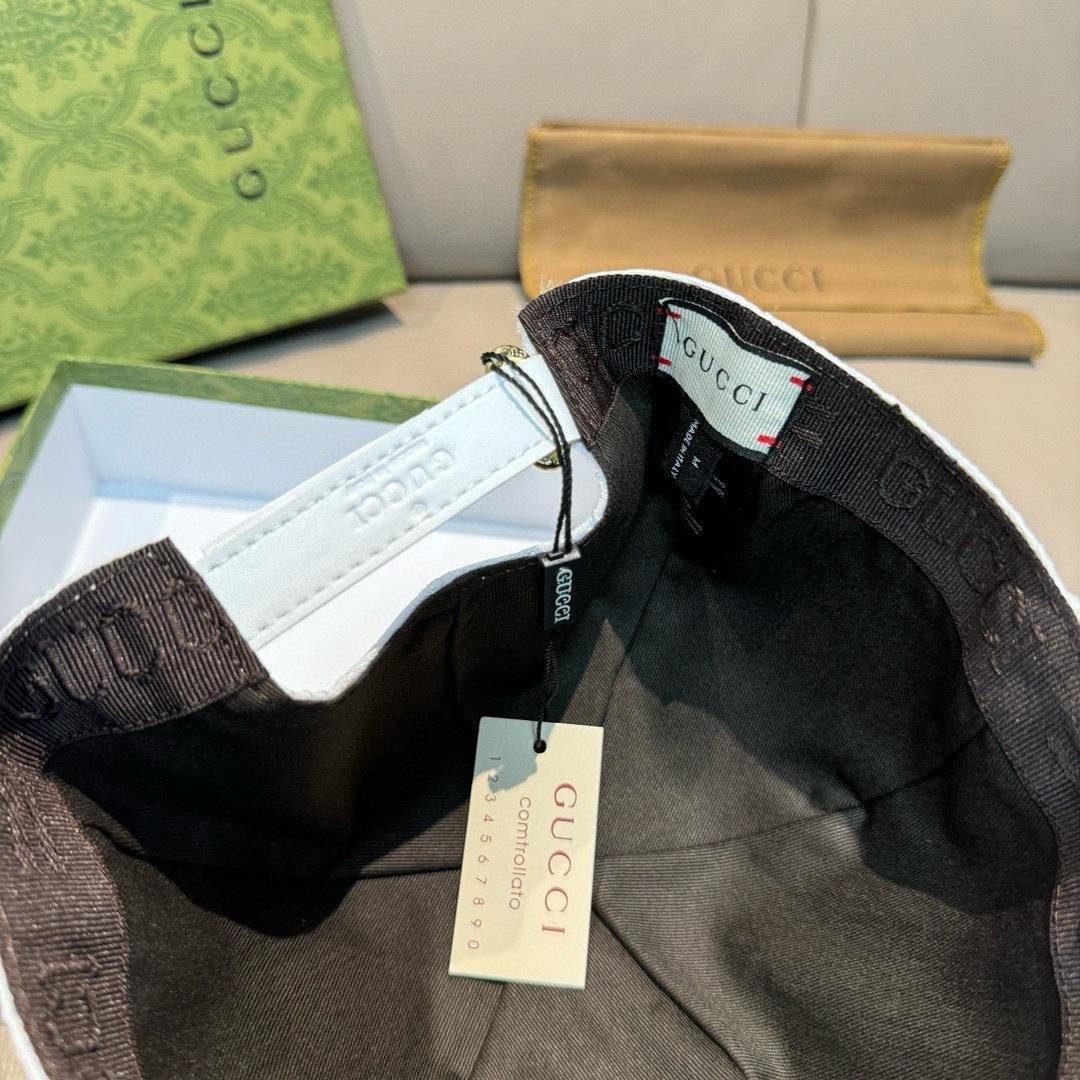Gucci Original GG Canvas Baseball Hat With Web - EUR FASHION