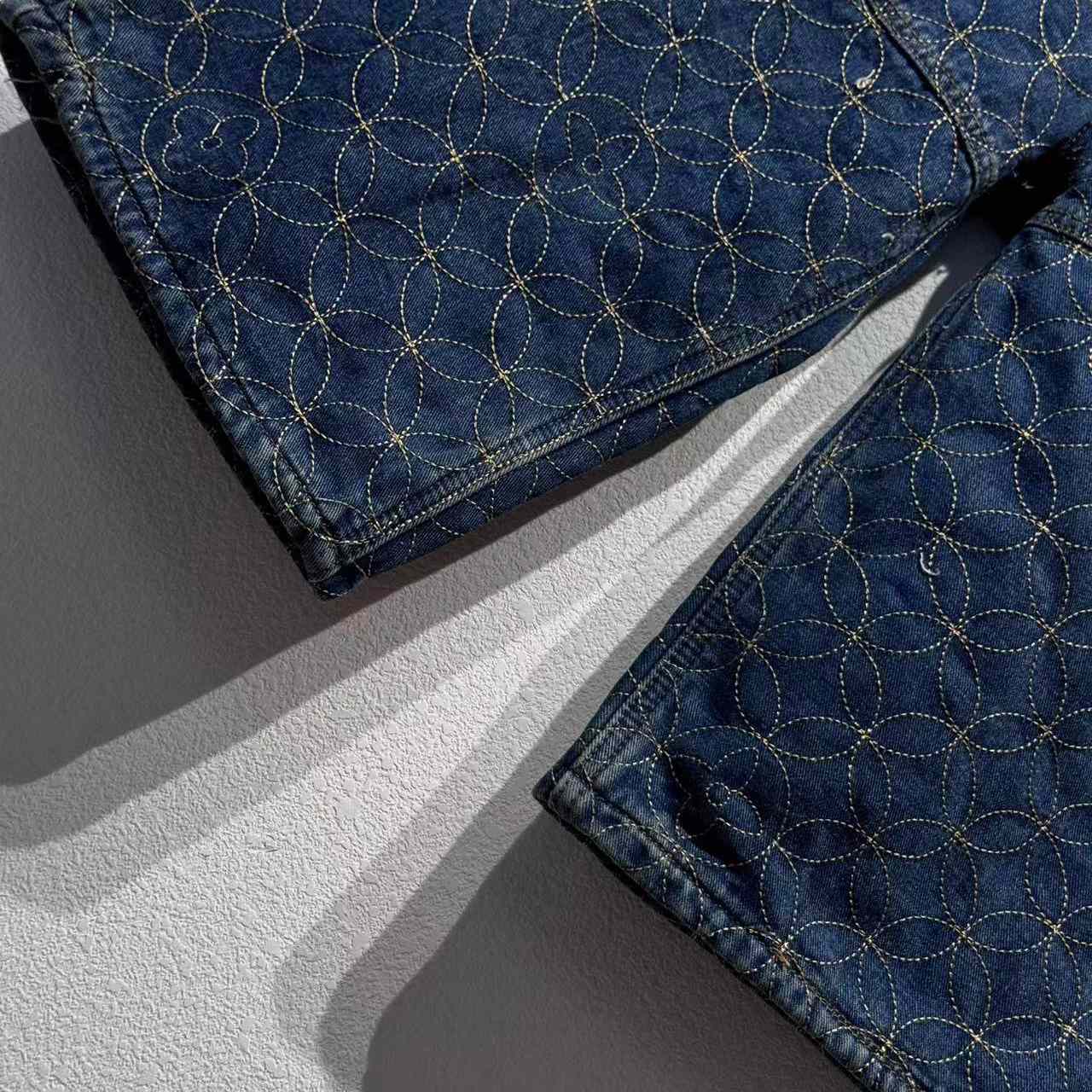 Louis Vuitton Embroidered Workwear Shorts   1AILVC - EUR FASHION
