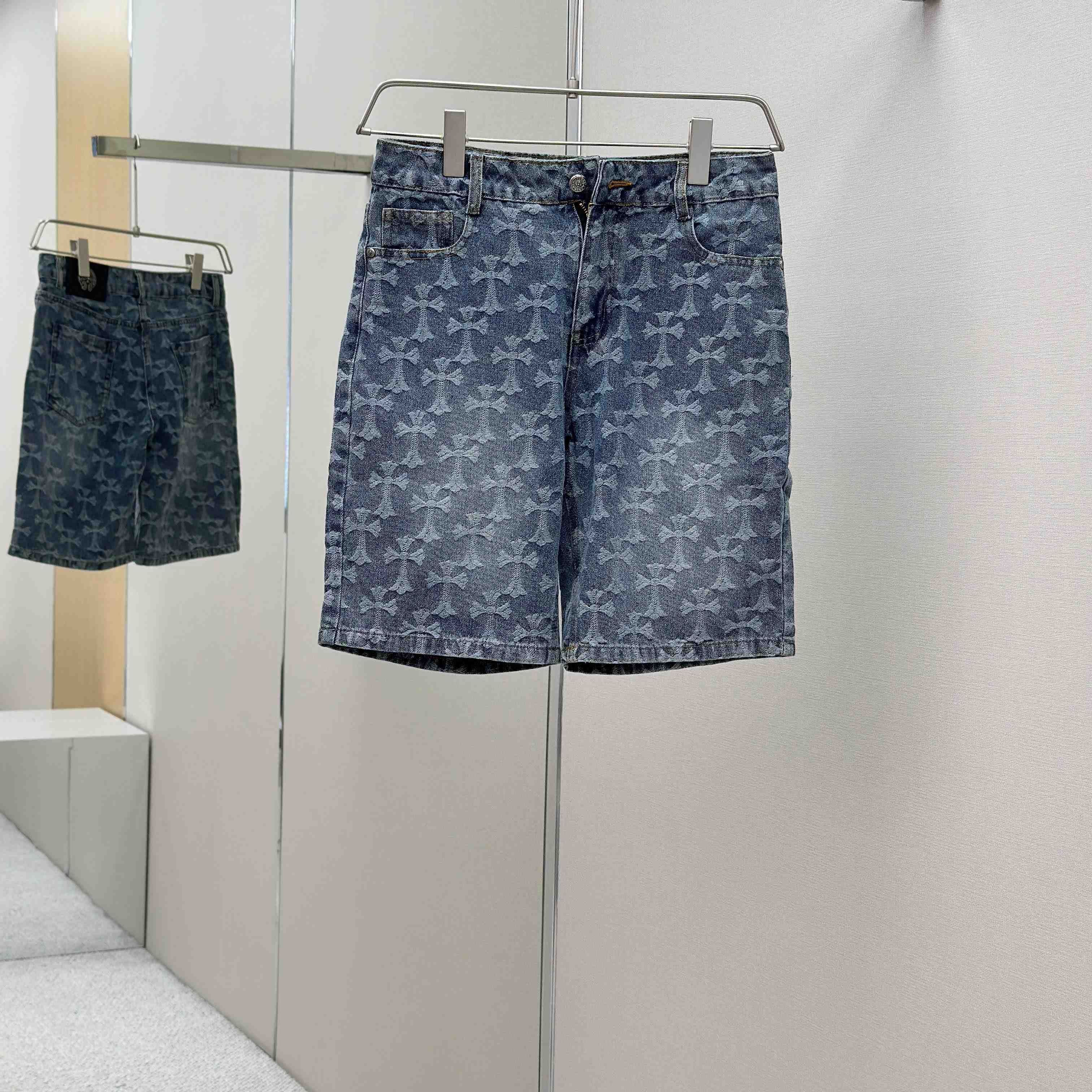Chrome Hearts Denim Short - EUR FASHION